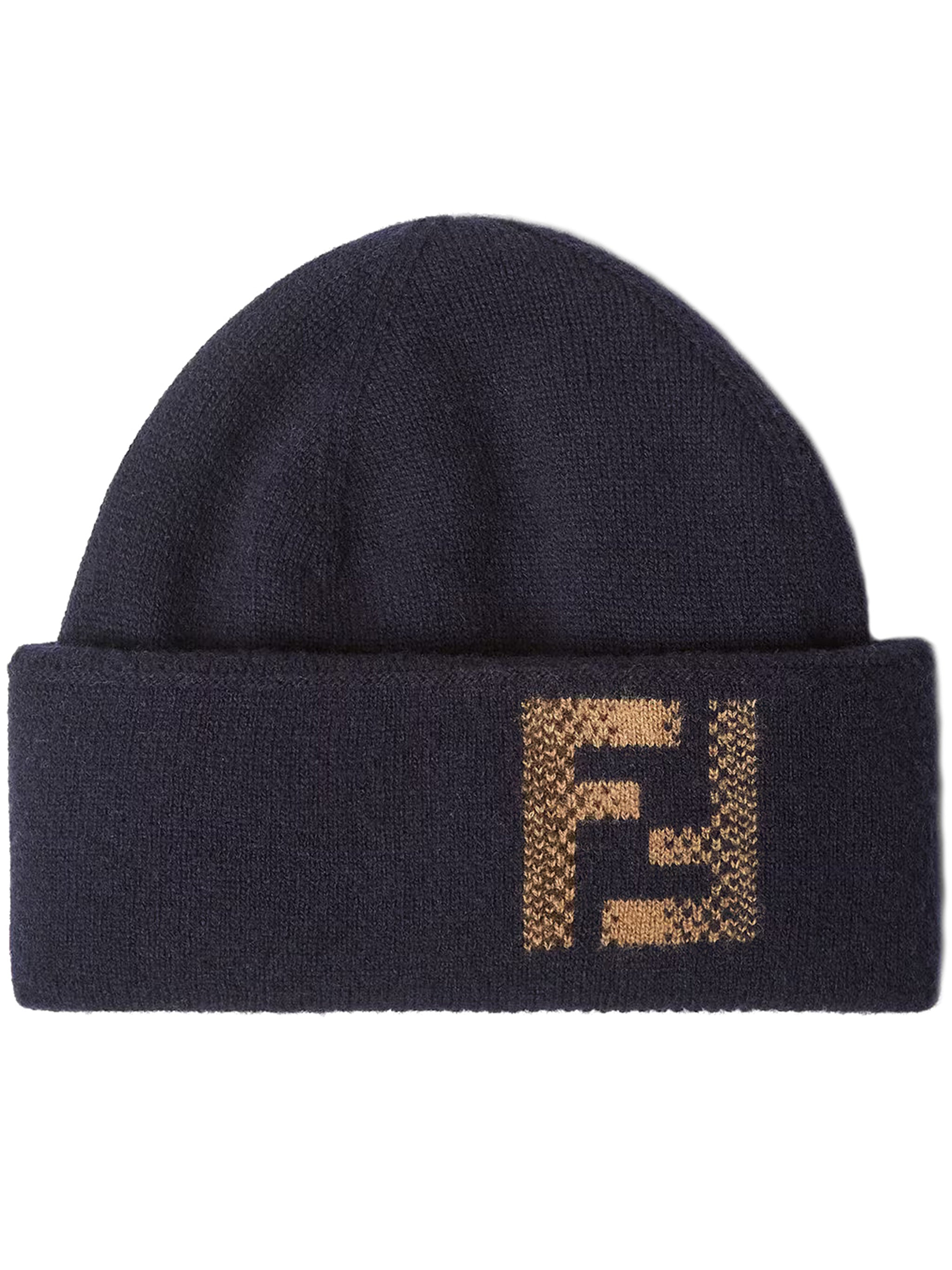 FF Sfumata Knitted Deep Navy Beanie