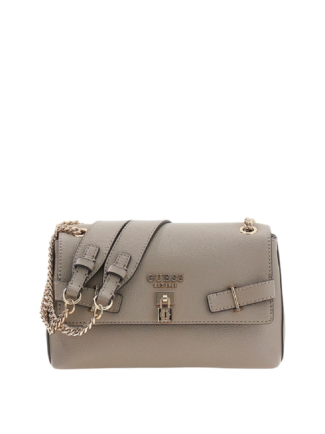 Faux Leather Flap Shoulder Bag
