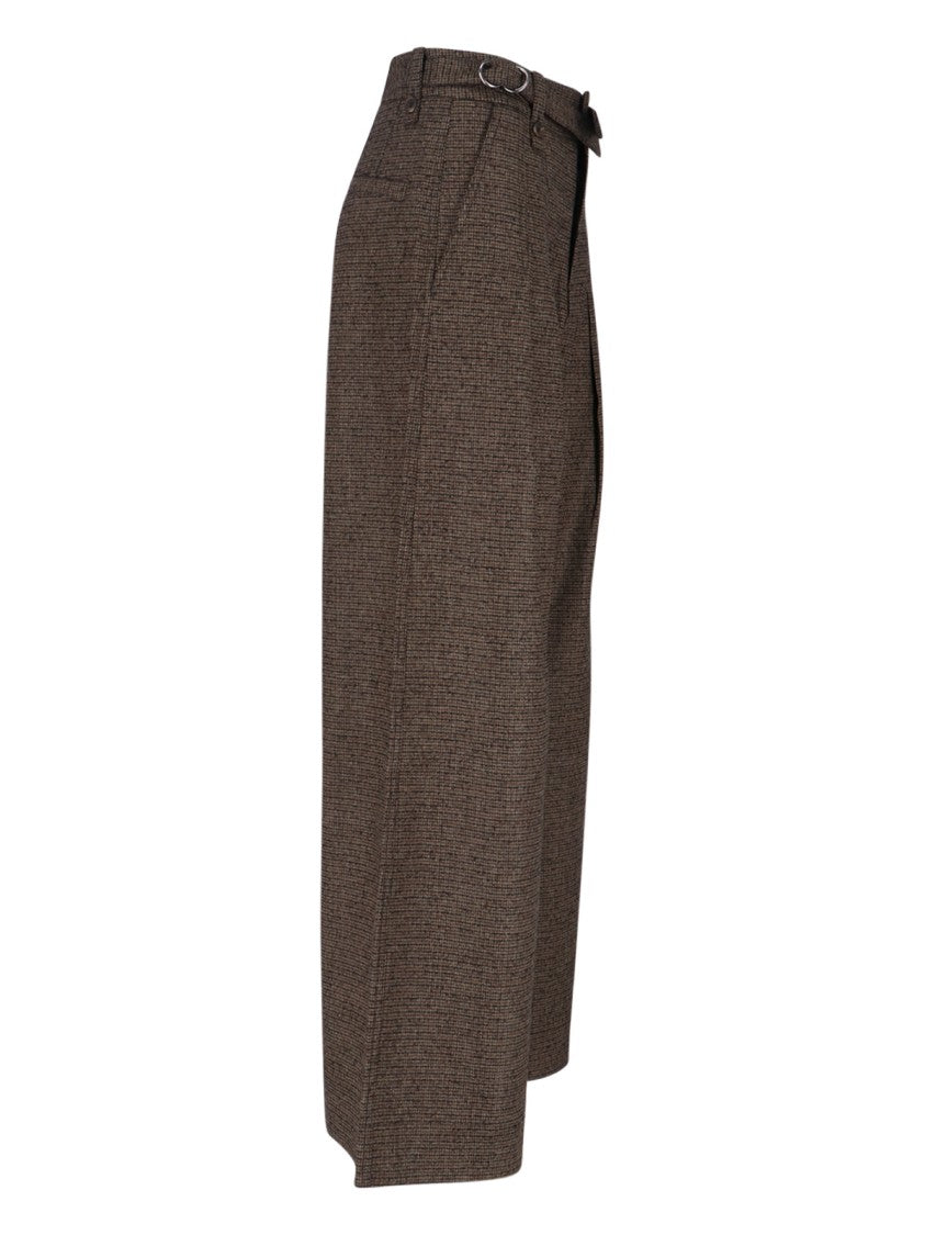 Tailored Brown Trousers With Structured Silhouette