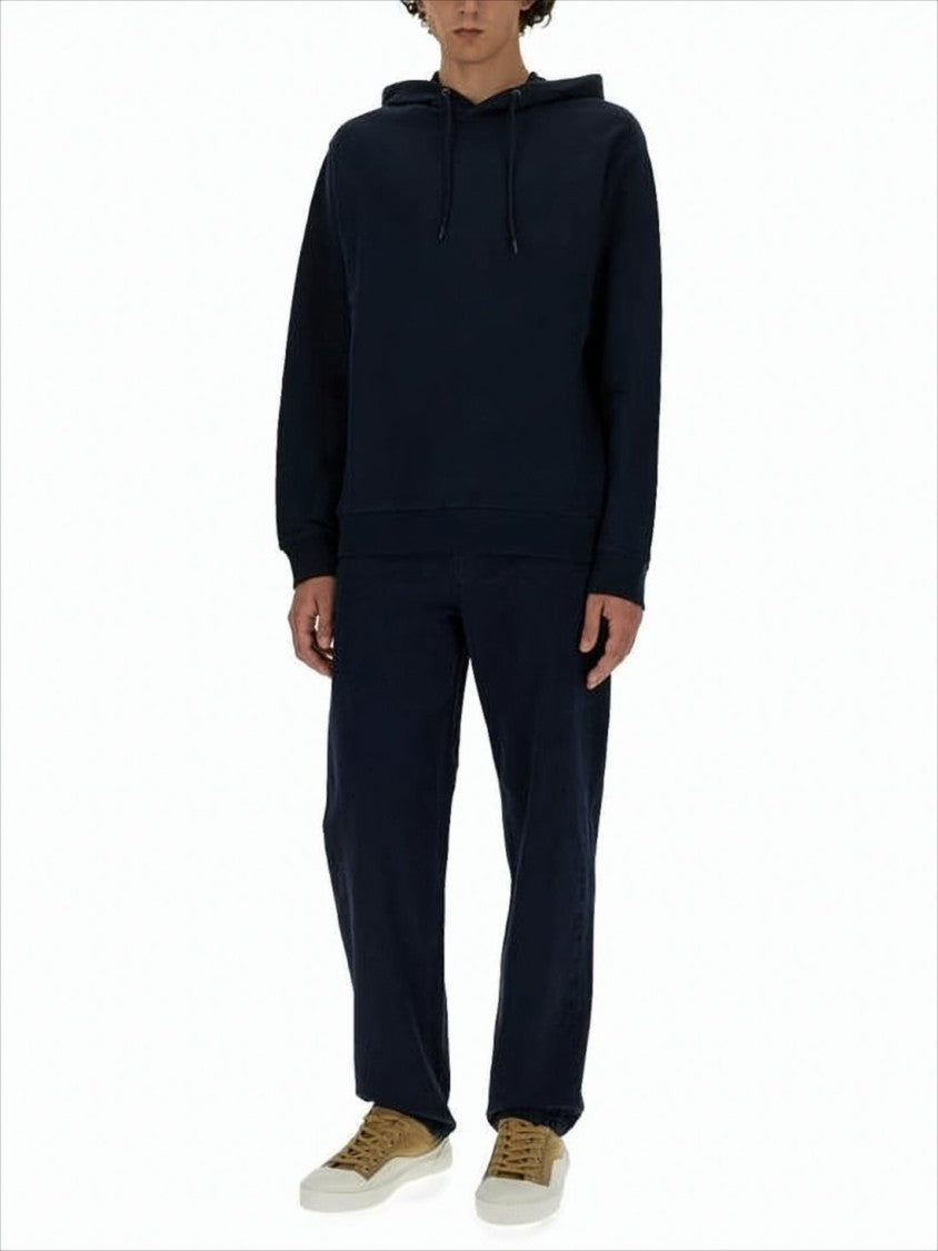 Classic Relaxed-Fit Black Hoodie with Drawstring Feature