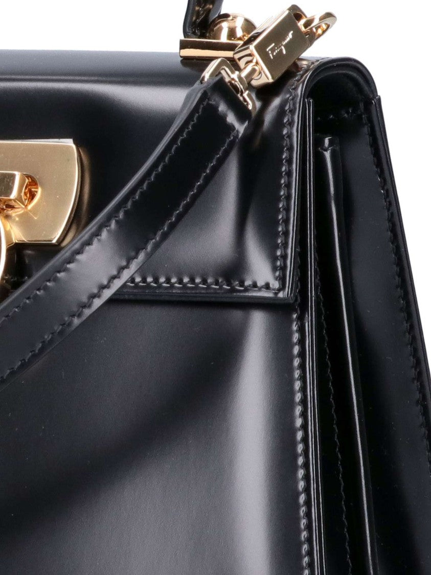 "Iconic S" Handbag – Black