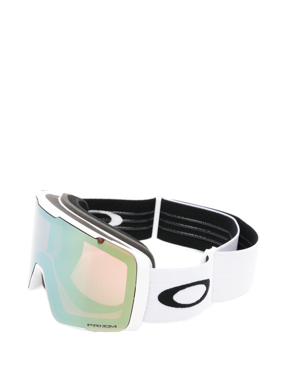 Wide Single-Lens Sunglasses with Iridescent Finish