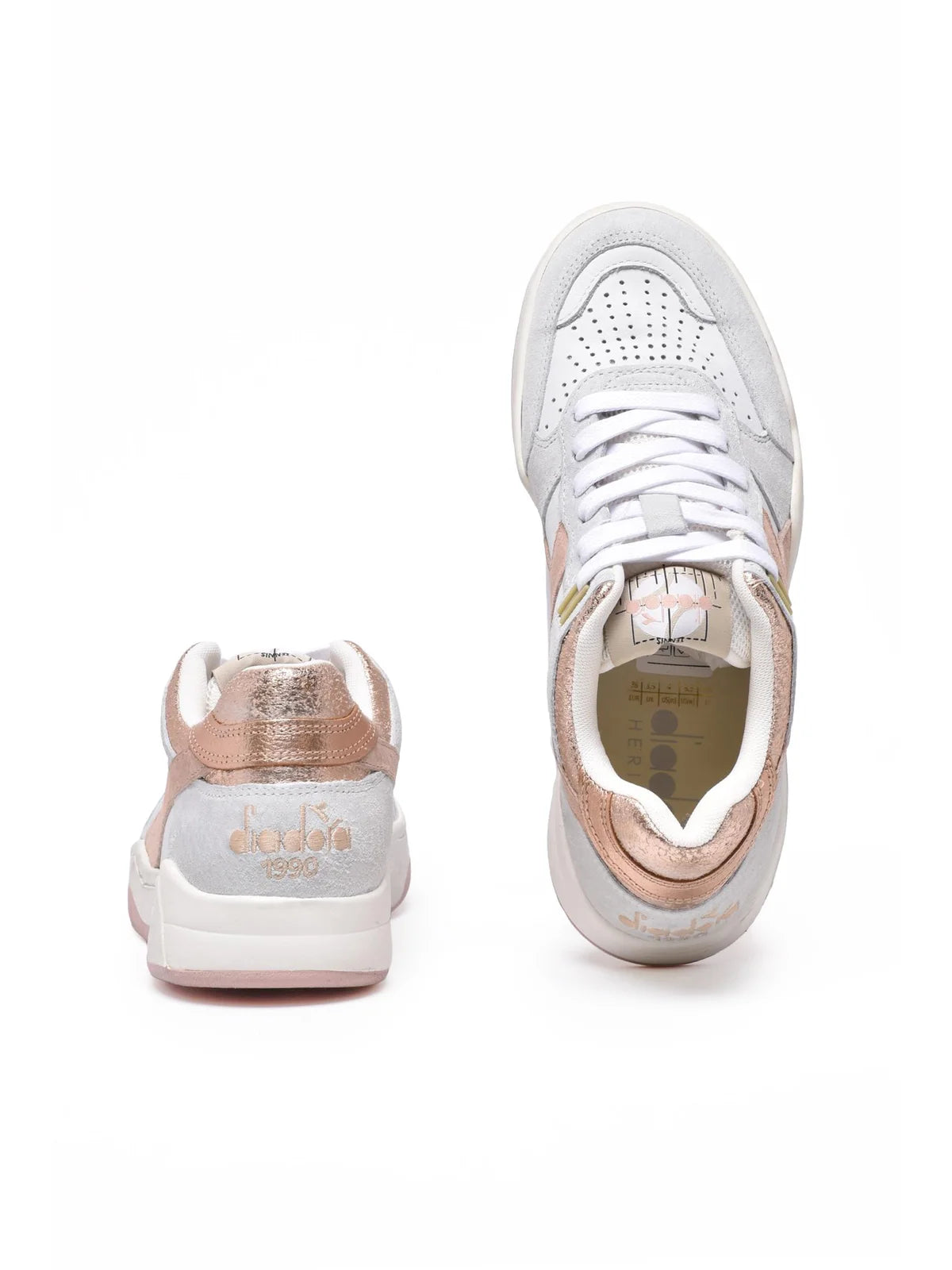 White Grey Leather B.560 Sneakers