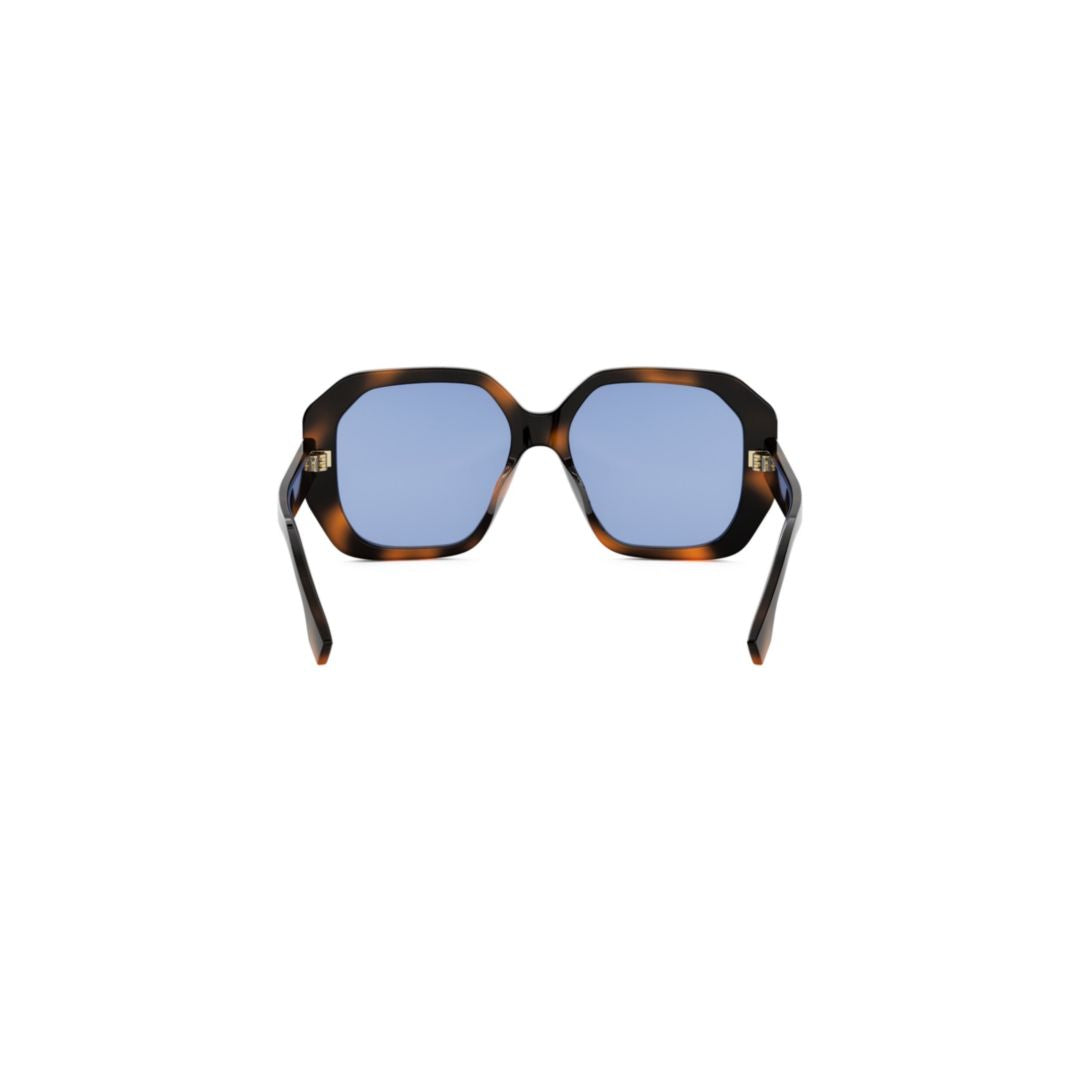 Fe40173i Oversized Geometric Tortoiseshell Sunglasses