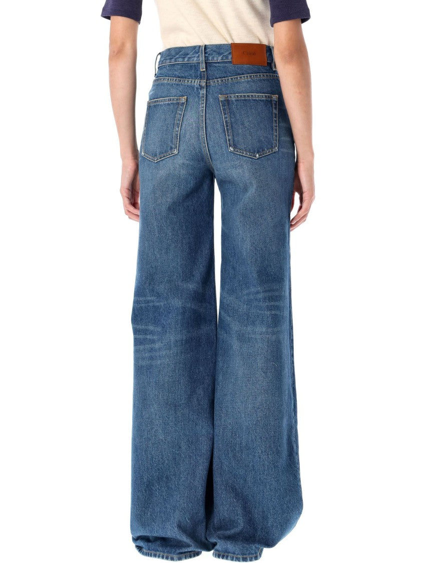 High-Rise Flare Denim Pant