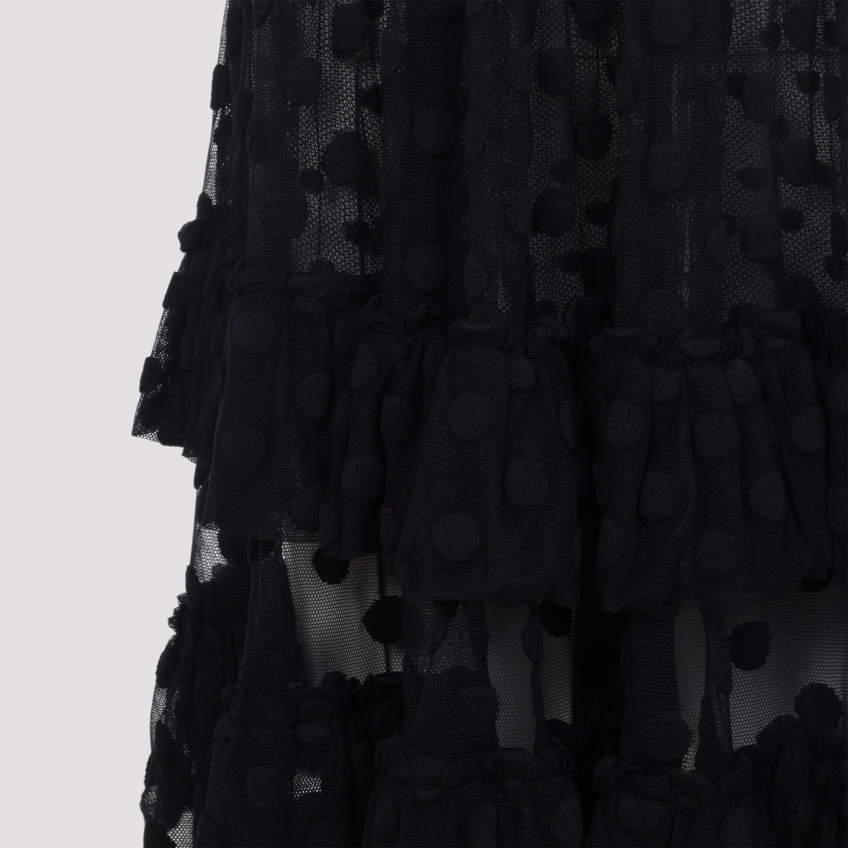 Black Tiered Midi Dress