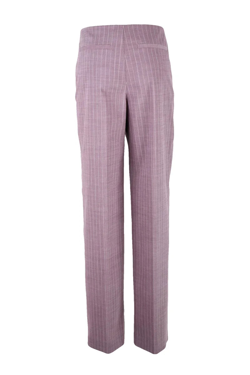 Tailored Fit Purple Trousers