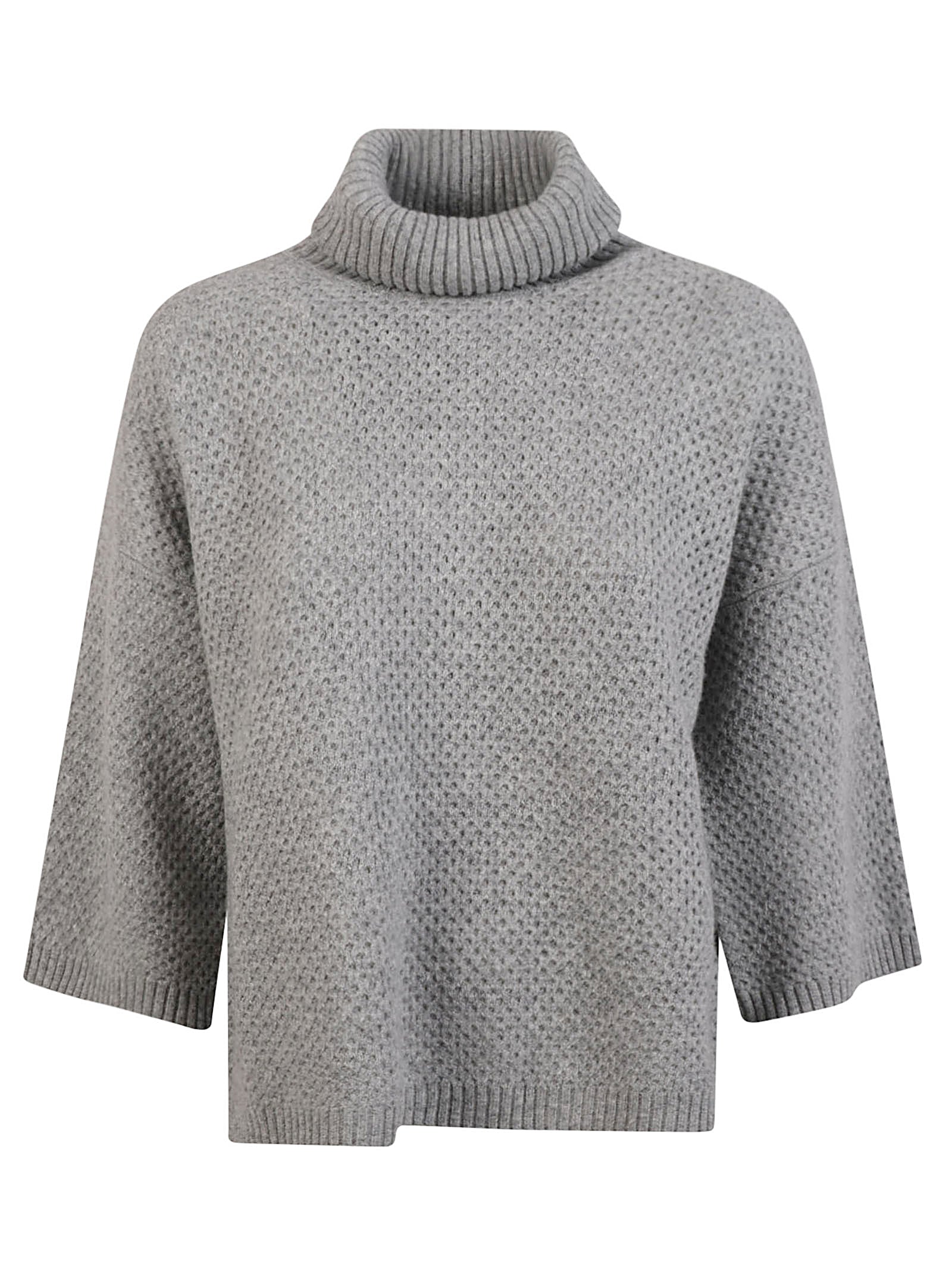 Textured Knit Cropped Sweater