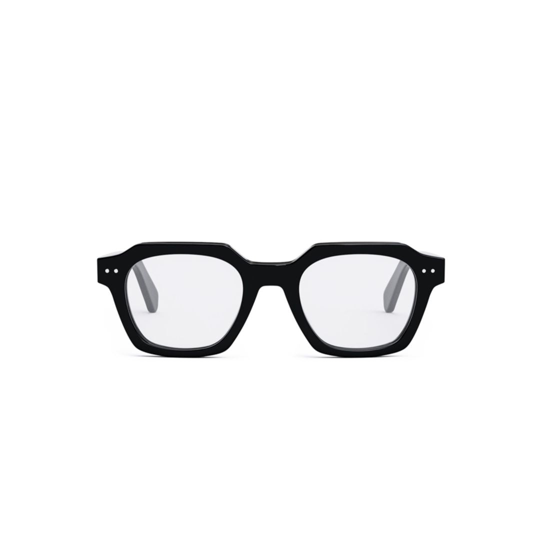 Cl50128i Thick Rectangular Frame Eyeglasses