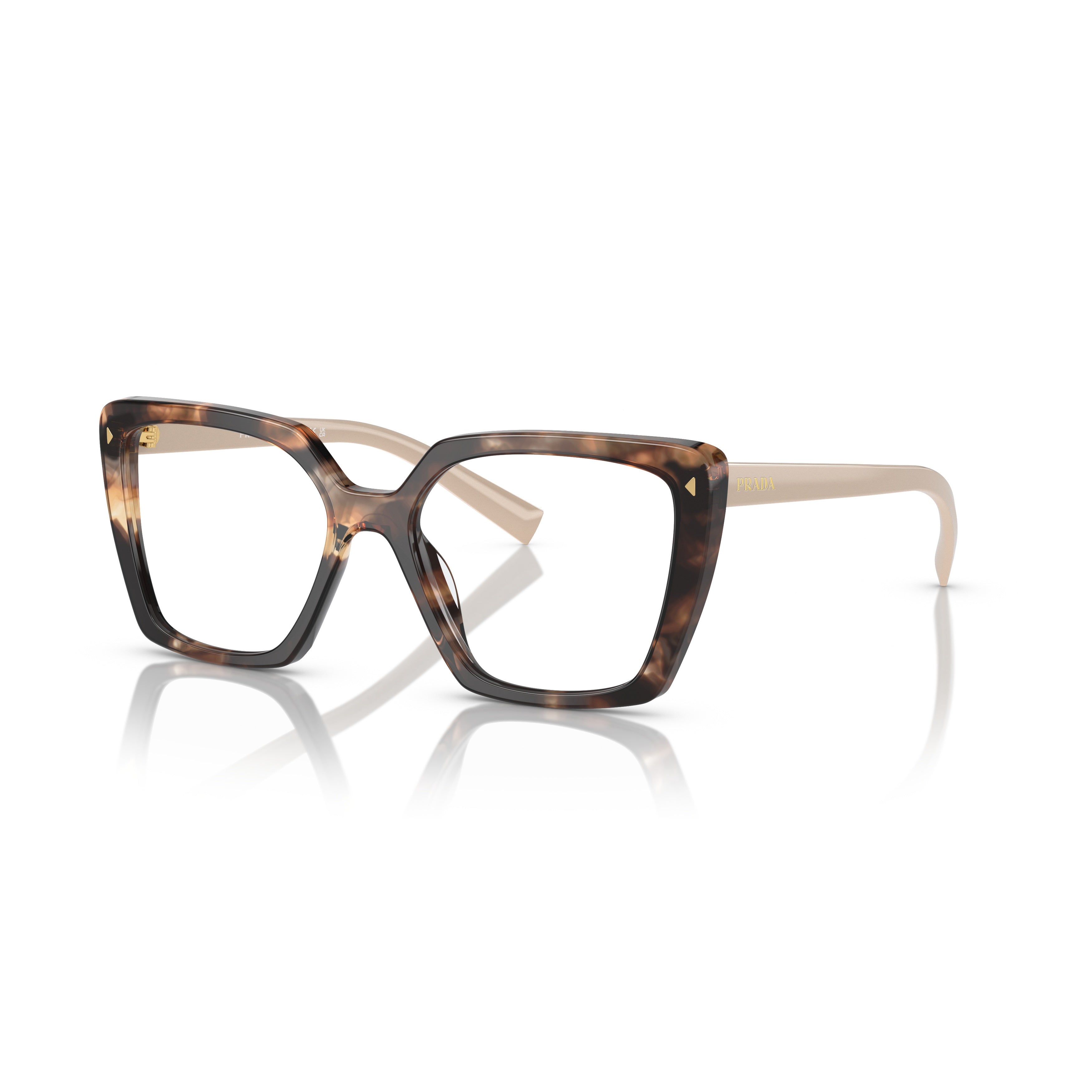 0pr 16zv Oversized Tortoiseshell Square Eyeglasses
