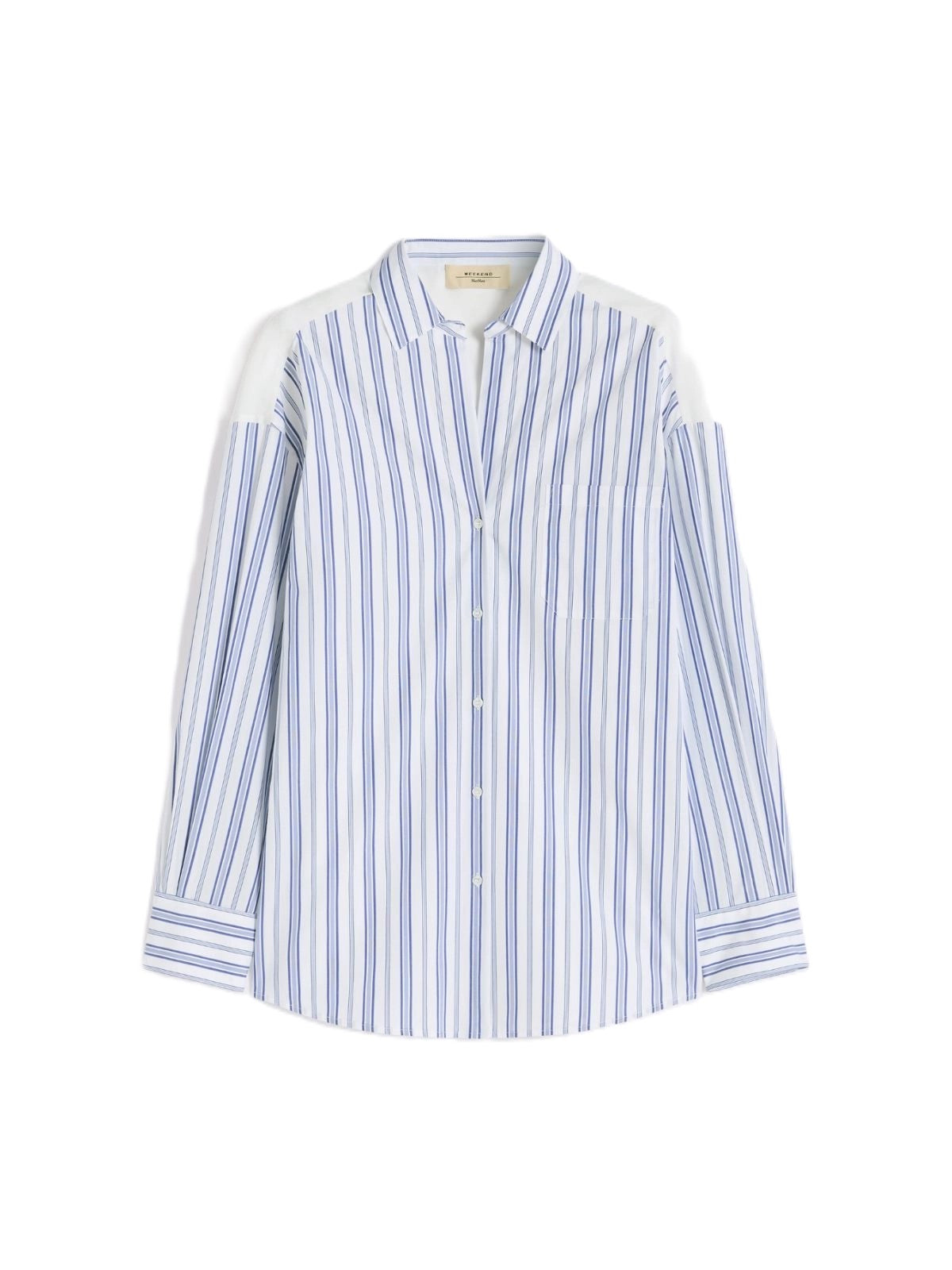 Long-Sleeved Button-Up Shirt with Floral Embroidery
