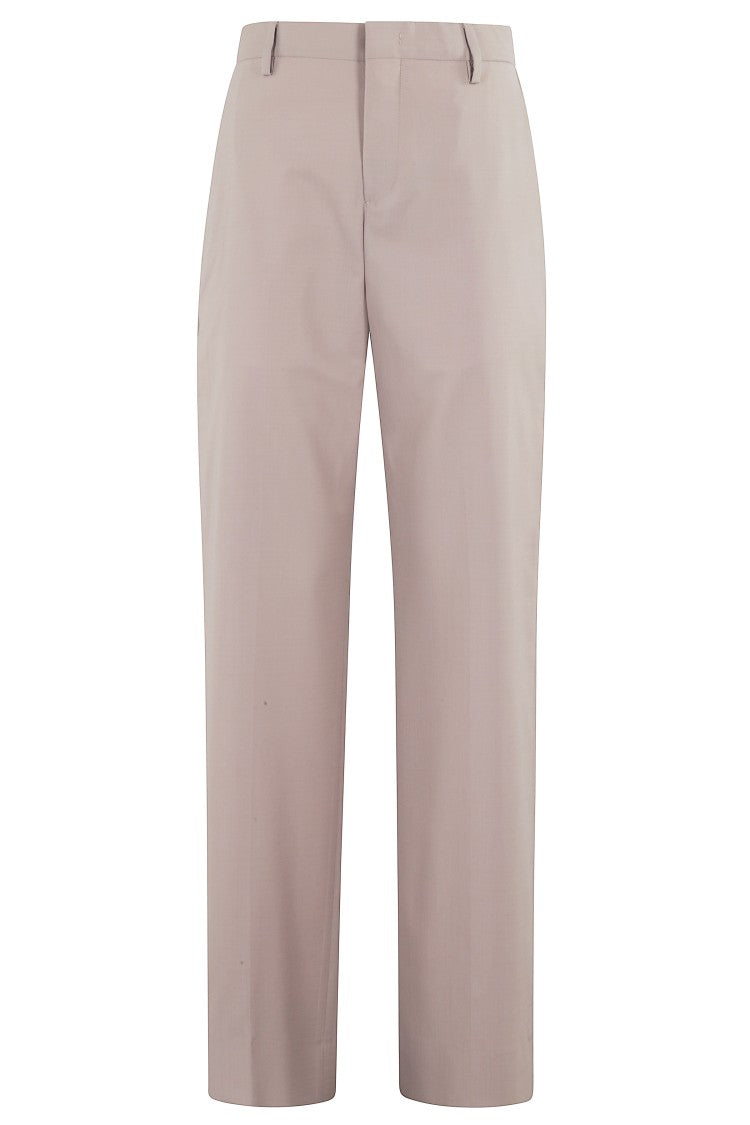 Tailored Straight-Leg Trousers With Subtle Waistband