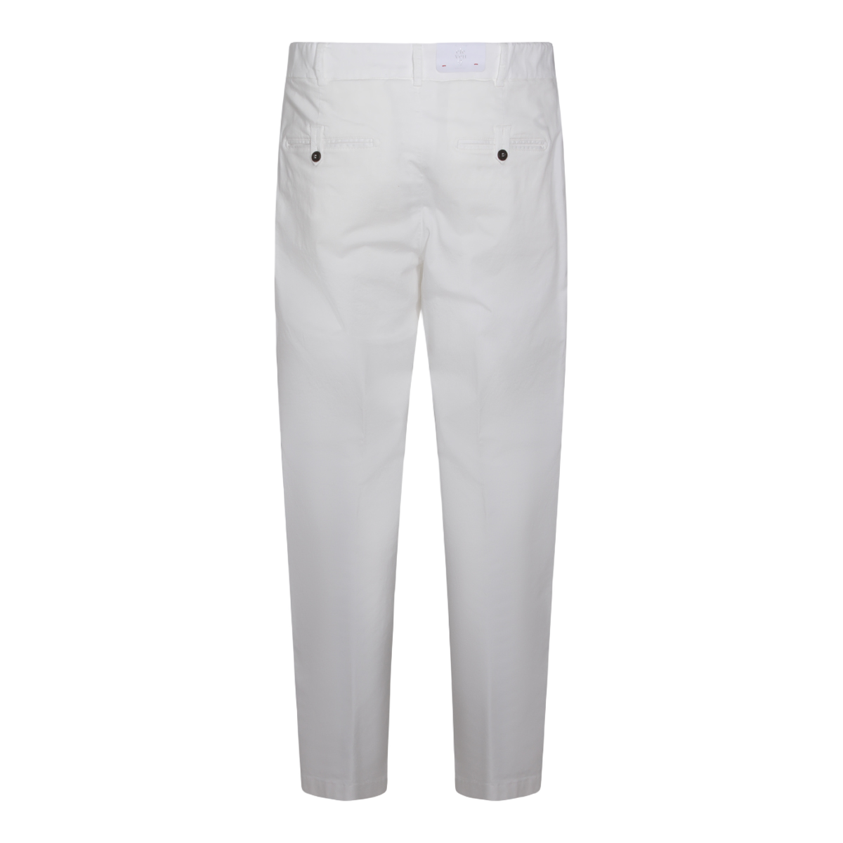 Straight-Leg White Trousers