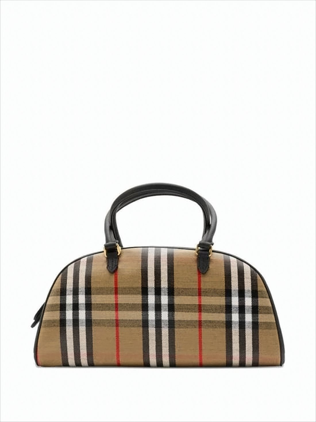 Classic Check Patterned Burberry Bowling Bag