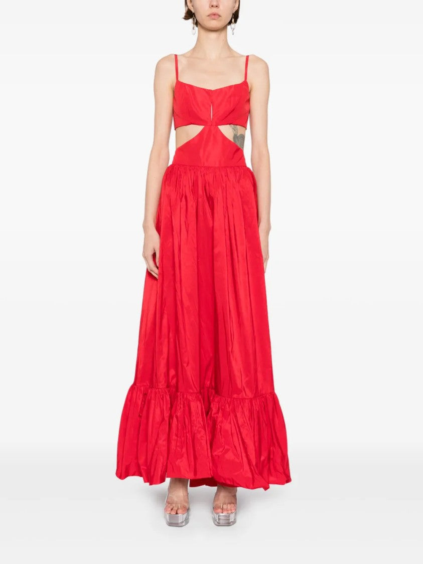 Taffeta Midi Dress