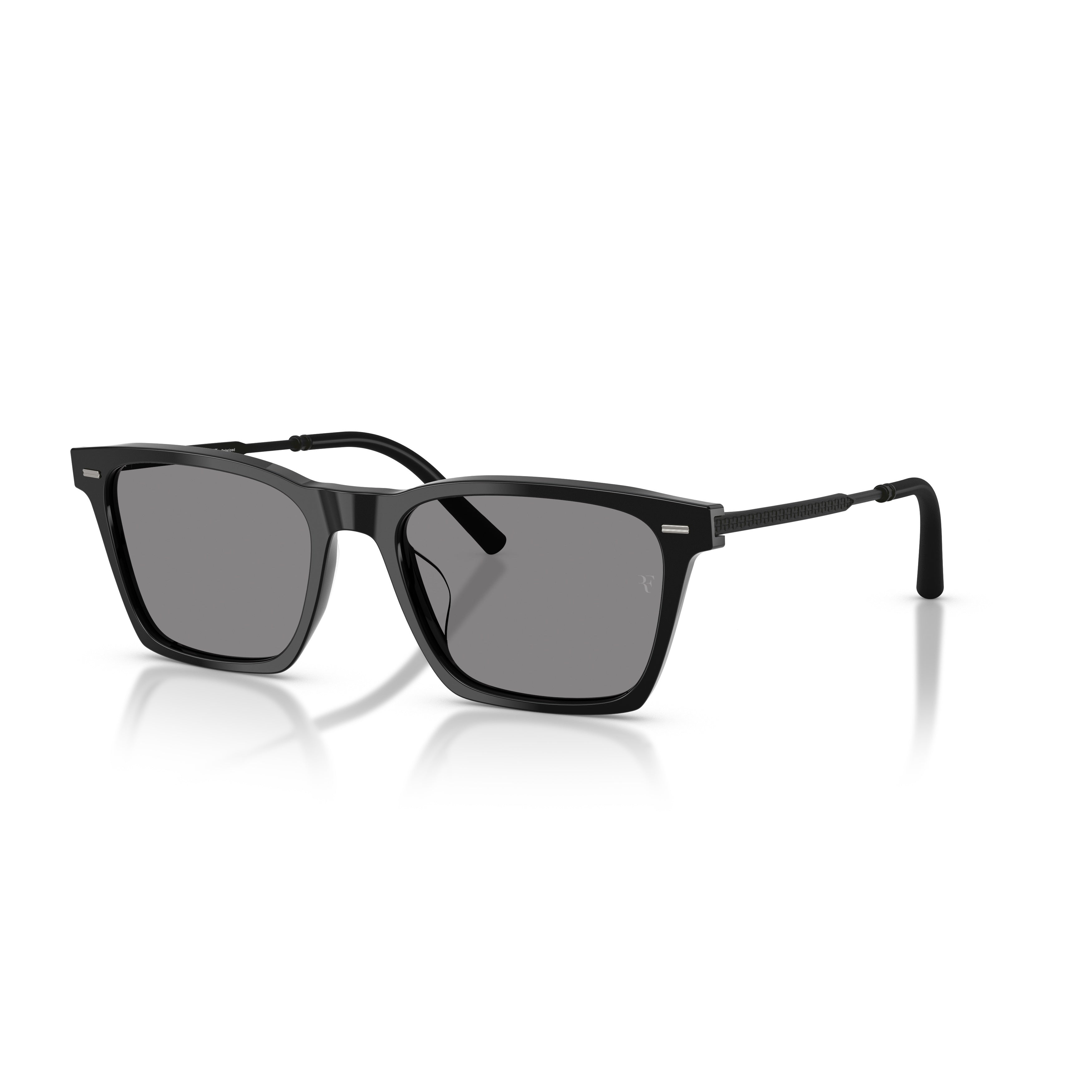 0ov5624su Sleek Rectangular Sunglasses with Glossy Acetate Front