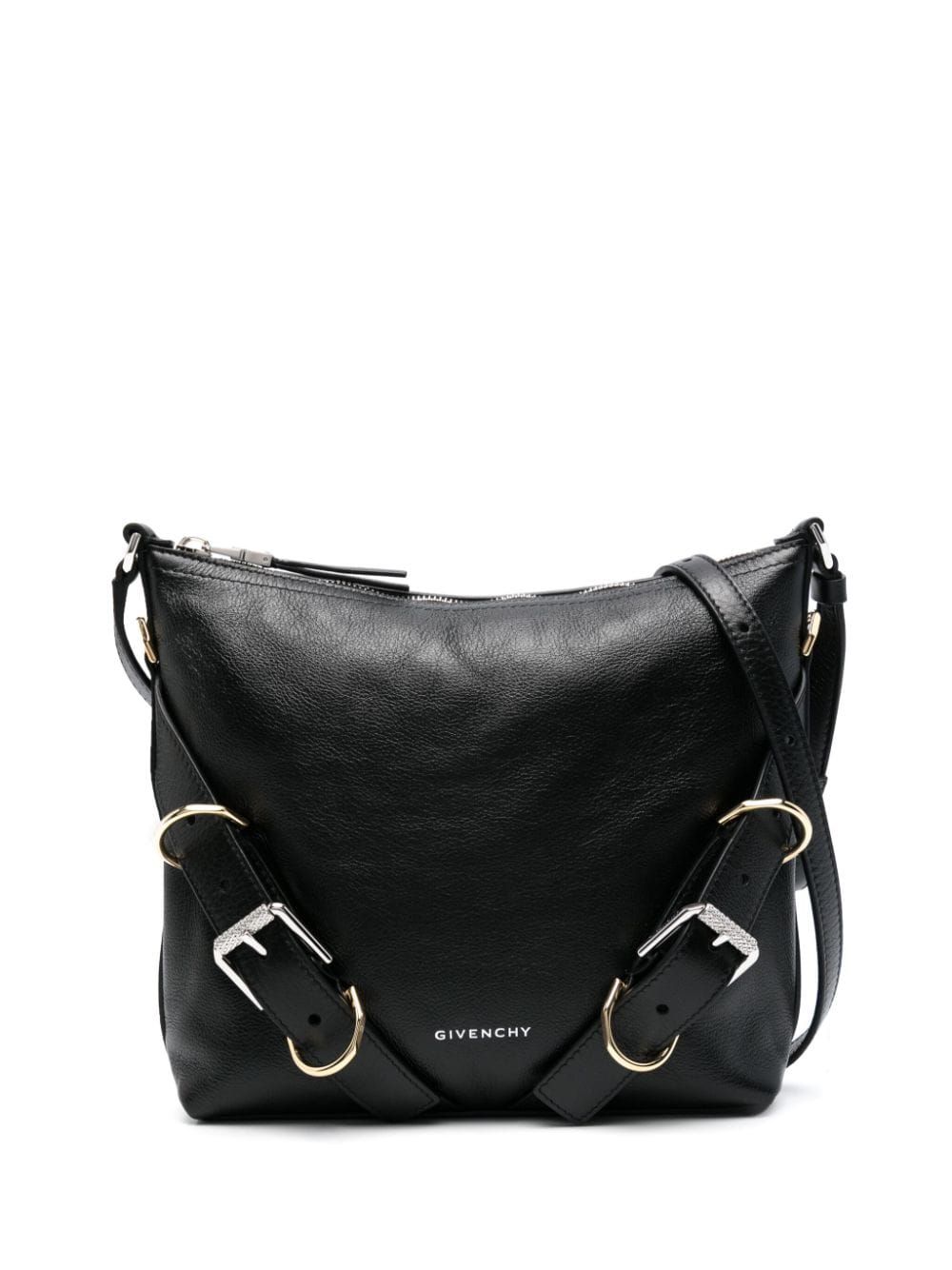 Grained Black Calf Leather Handbag