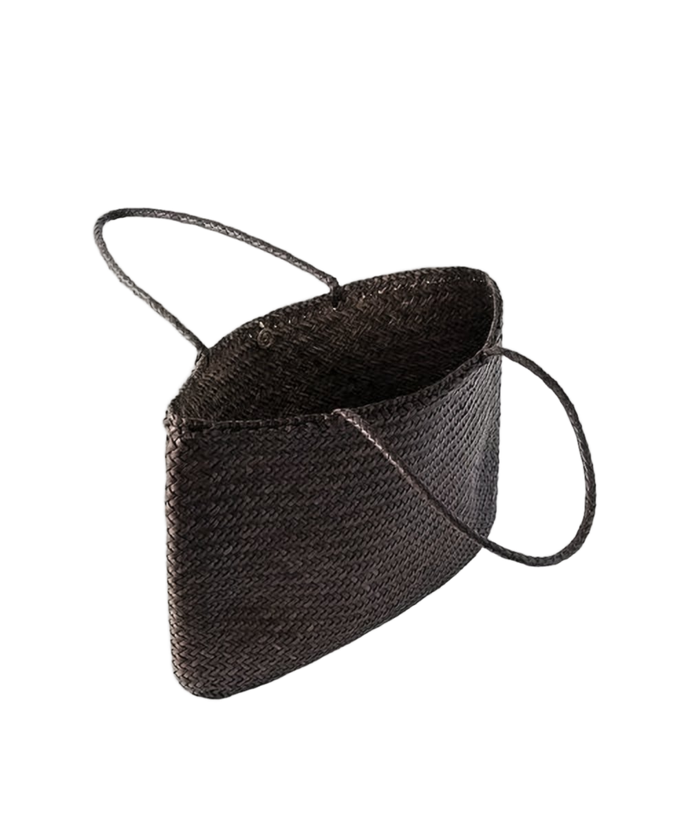 Woven Buffalo Leather Shoulder Bag