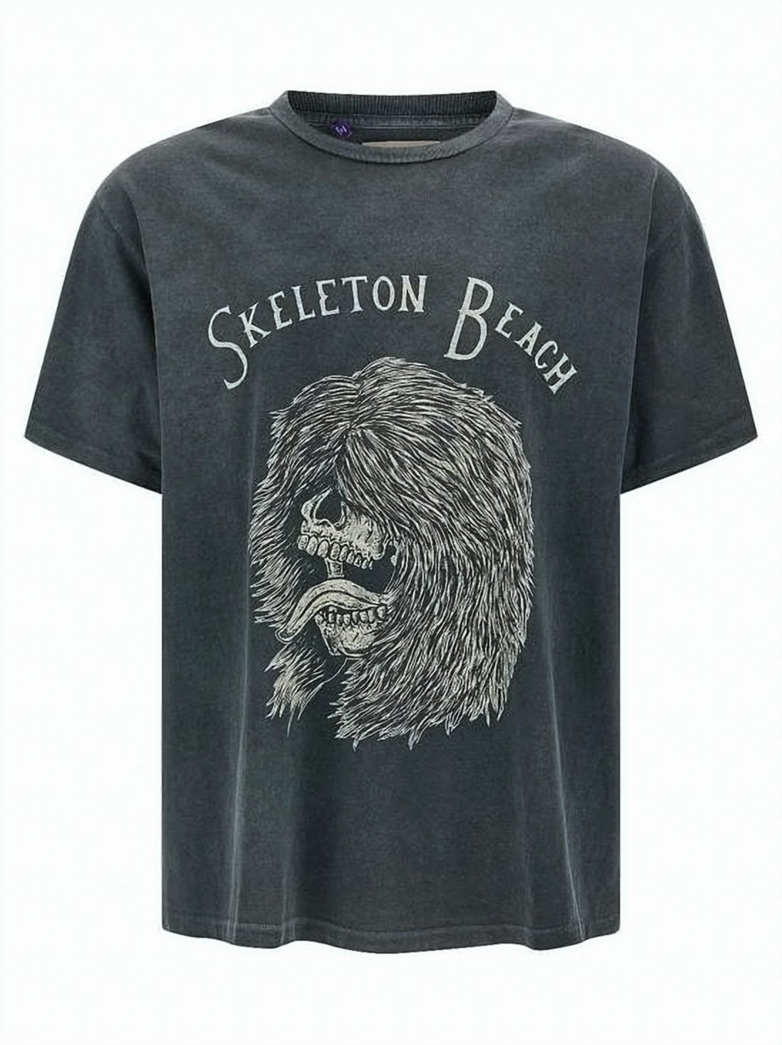 Graphic Print Short-Sleeve T-Shirt with Vintage Aesthetic
