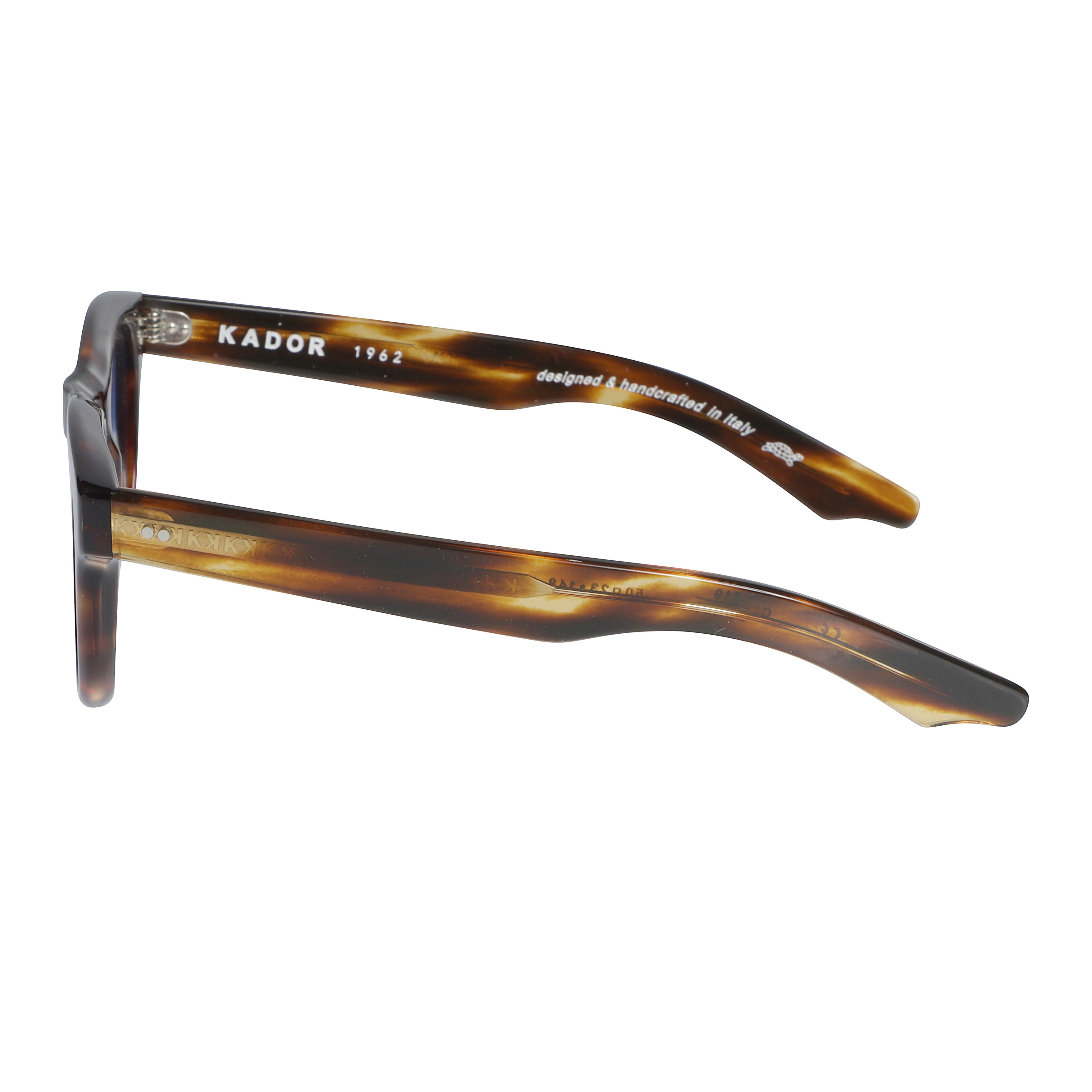 Voyager 23 Tortoiseshell Square Sunglasses with Gradient Blue Lenses