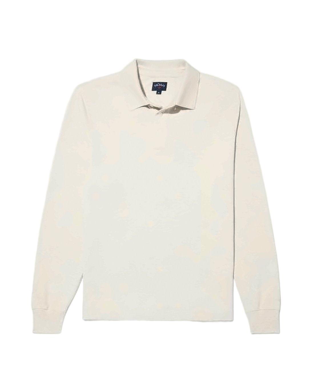 Classic Long Sleeve Polo Shirt in Light Beige