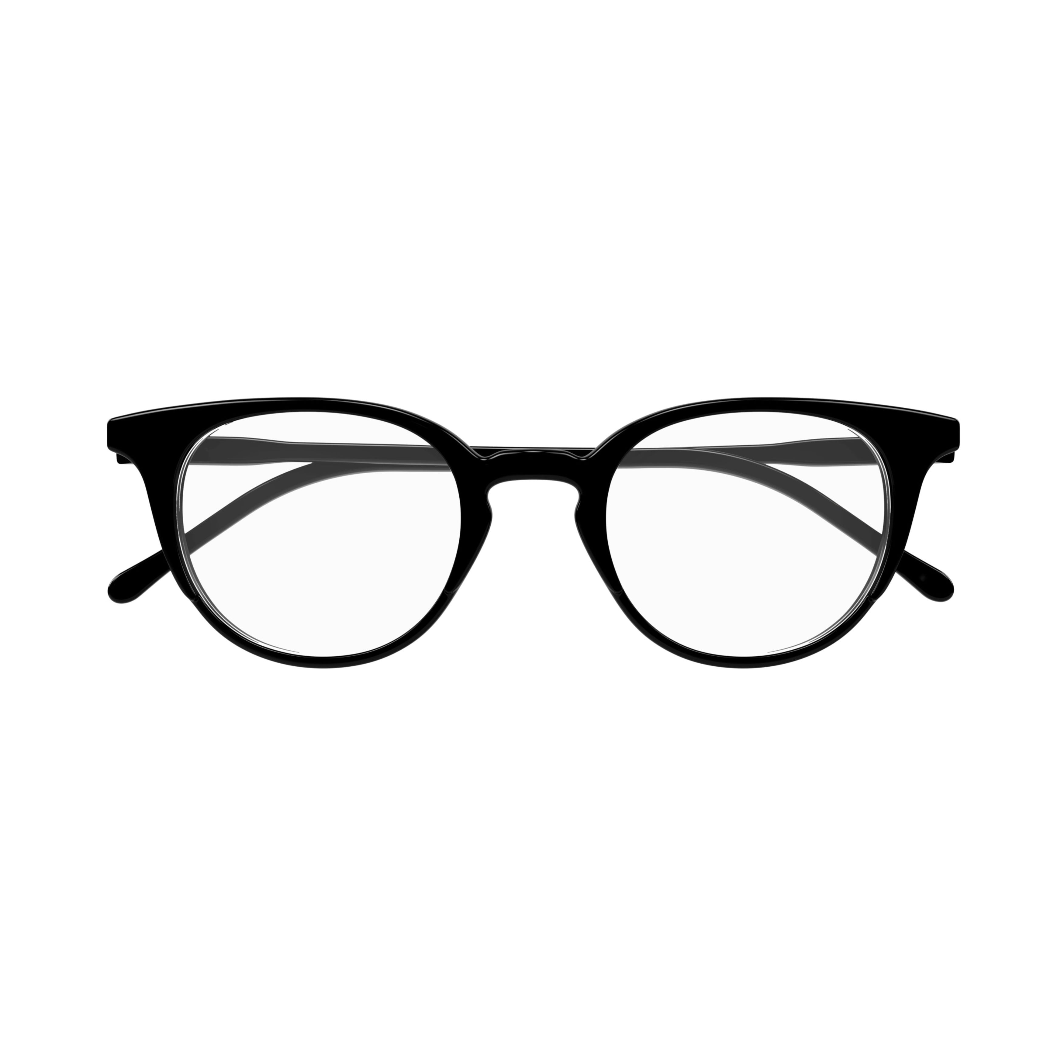 Gg1214o Classic Round Frame Black Acetate Eyeglasses