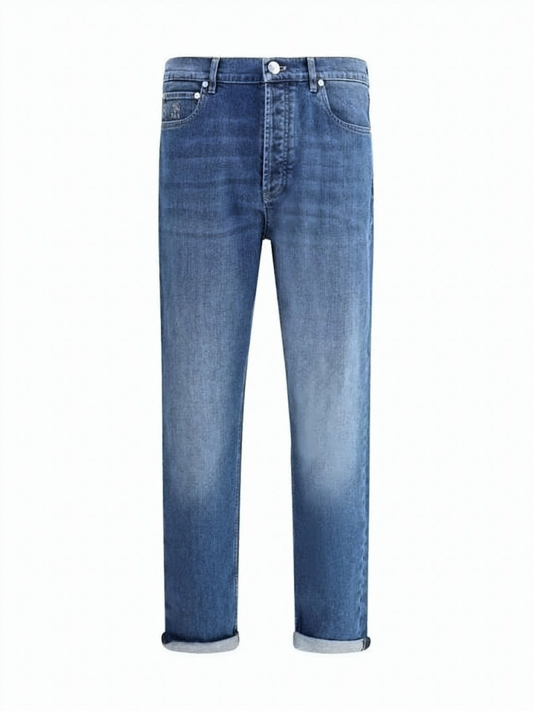Medium Blue Wash Denim Pants