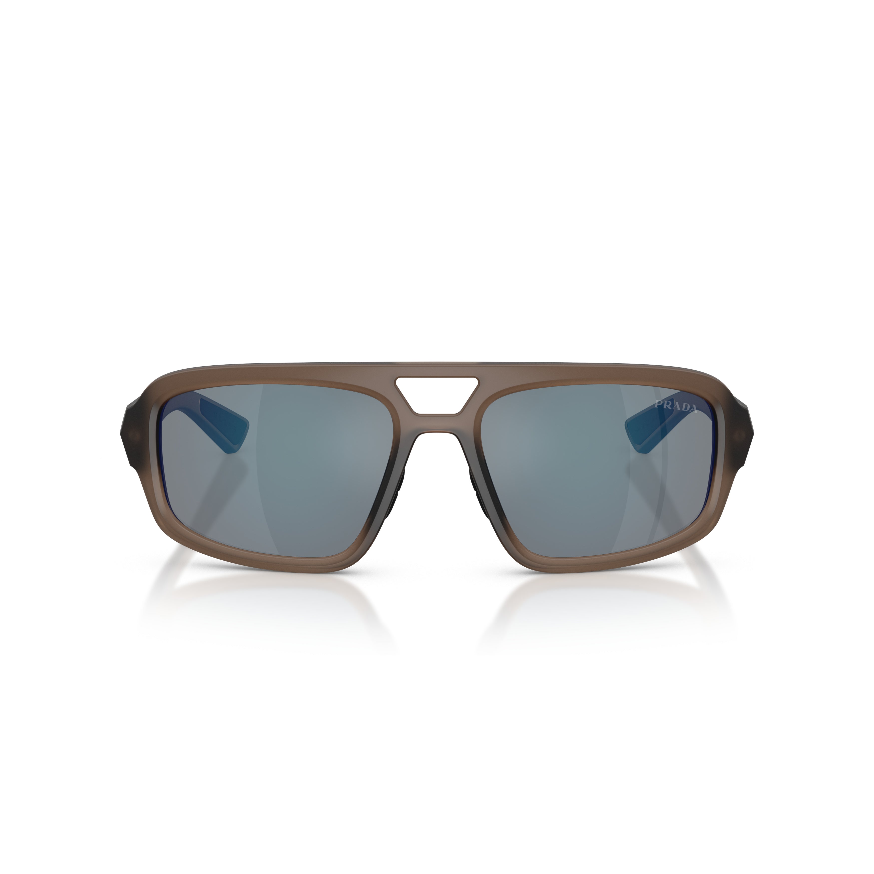0ps B11su Rectangular Brown Frame Sunglasses