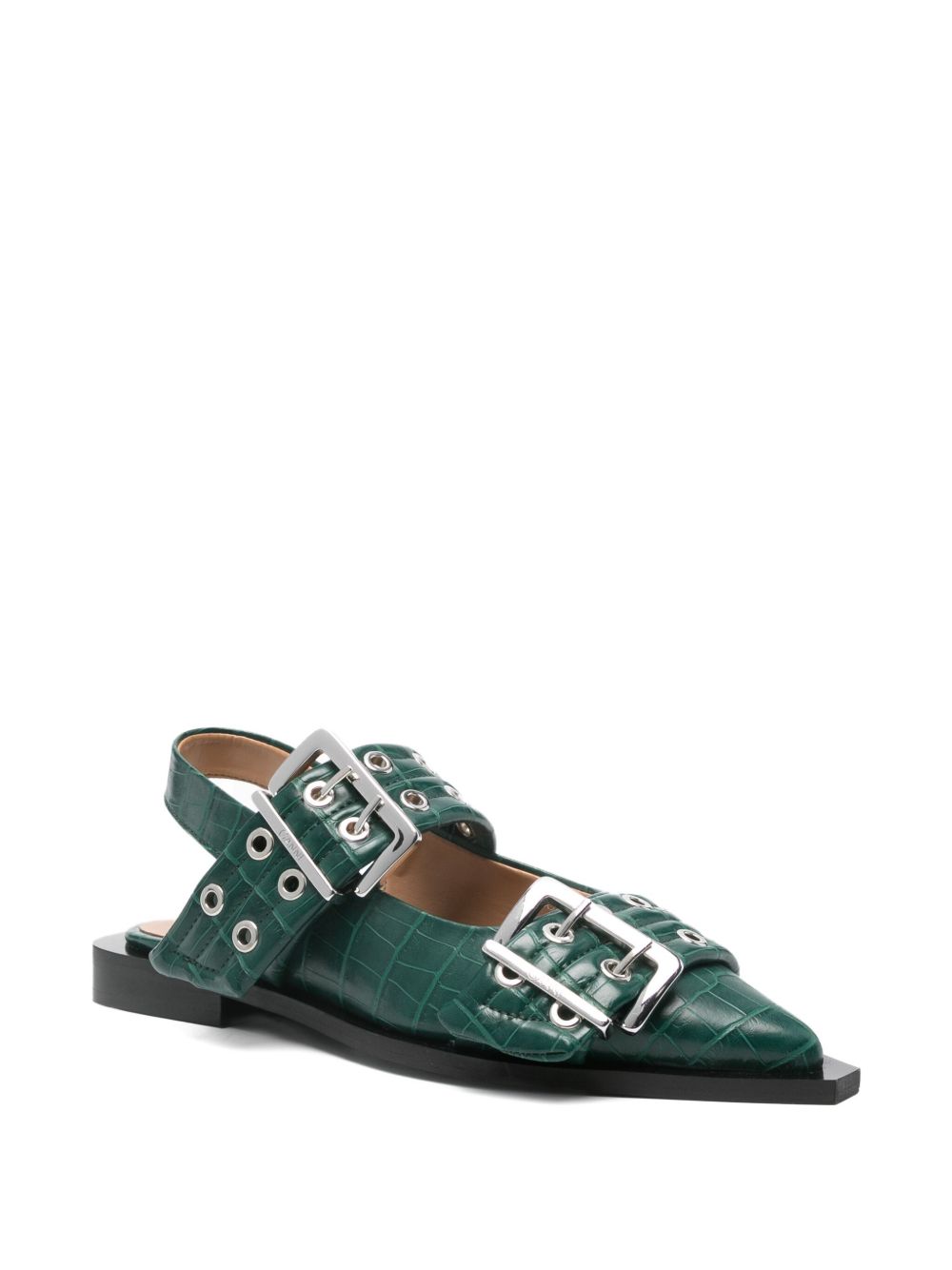 Feminine Buckle Ballerinas
