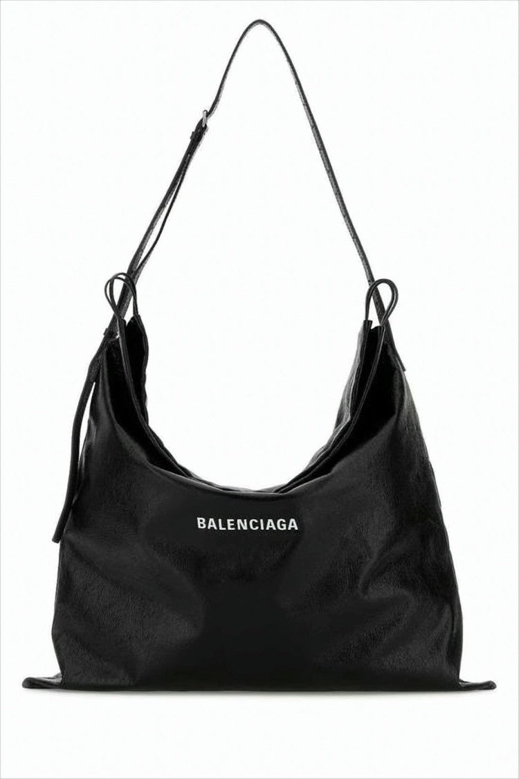 Soft Lambskin Leather Shoulder Bag With Adjustable Strap