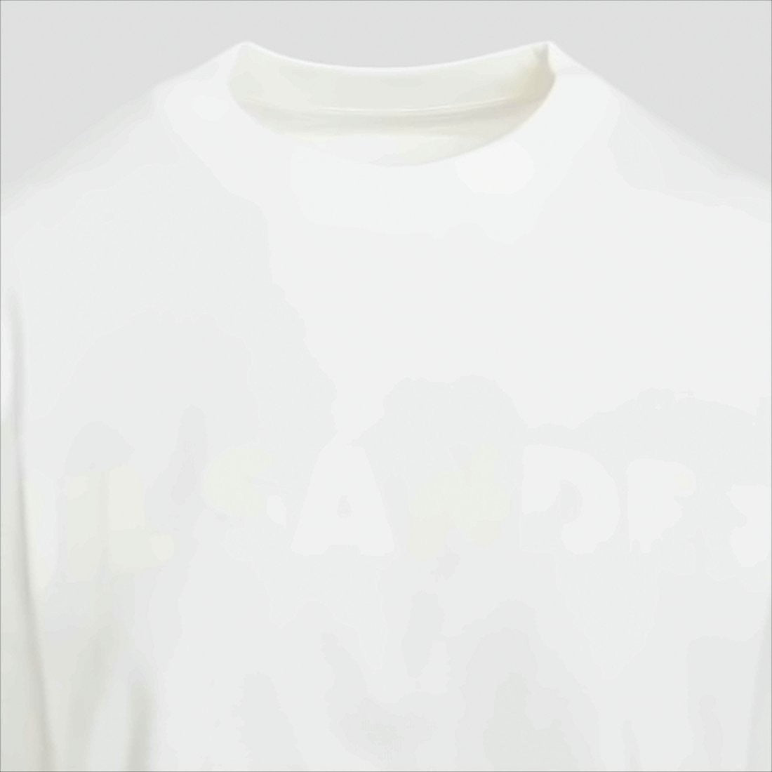Minimalist White Cotton T-Shirt with Embossed Logo