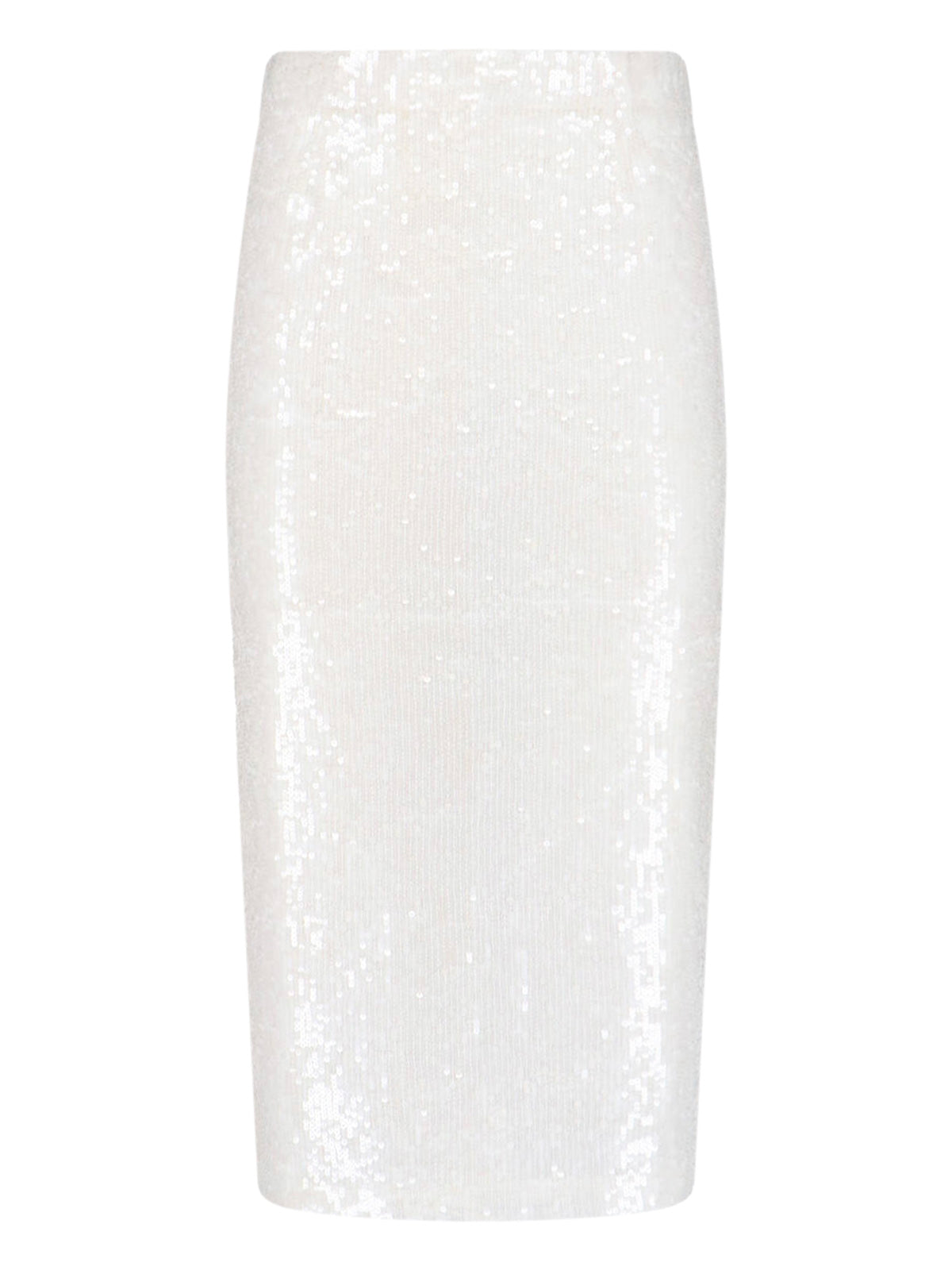 White Midi Sequin Skirt
