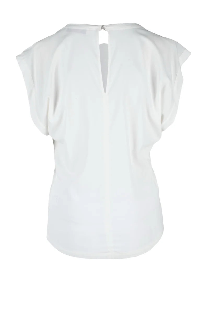 Viscose Stretch Top - White