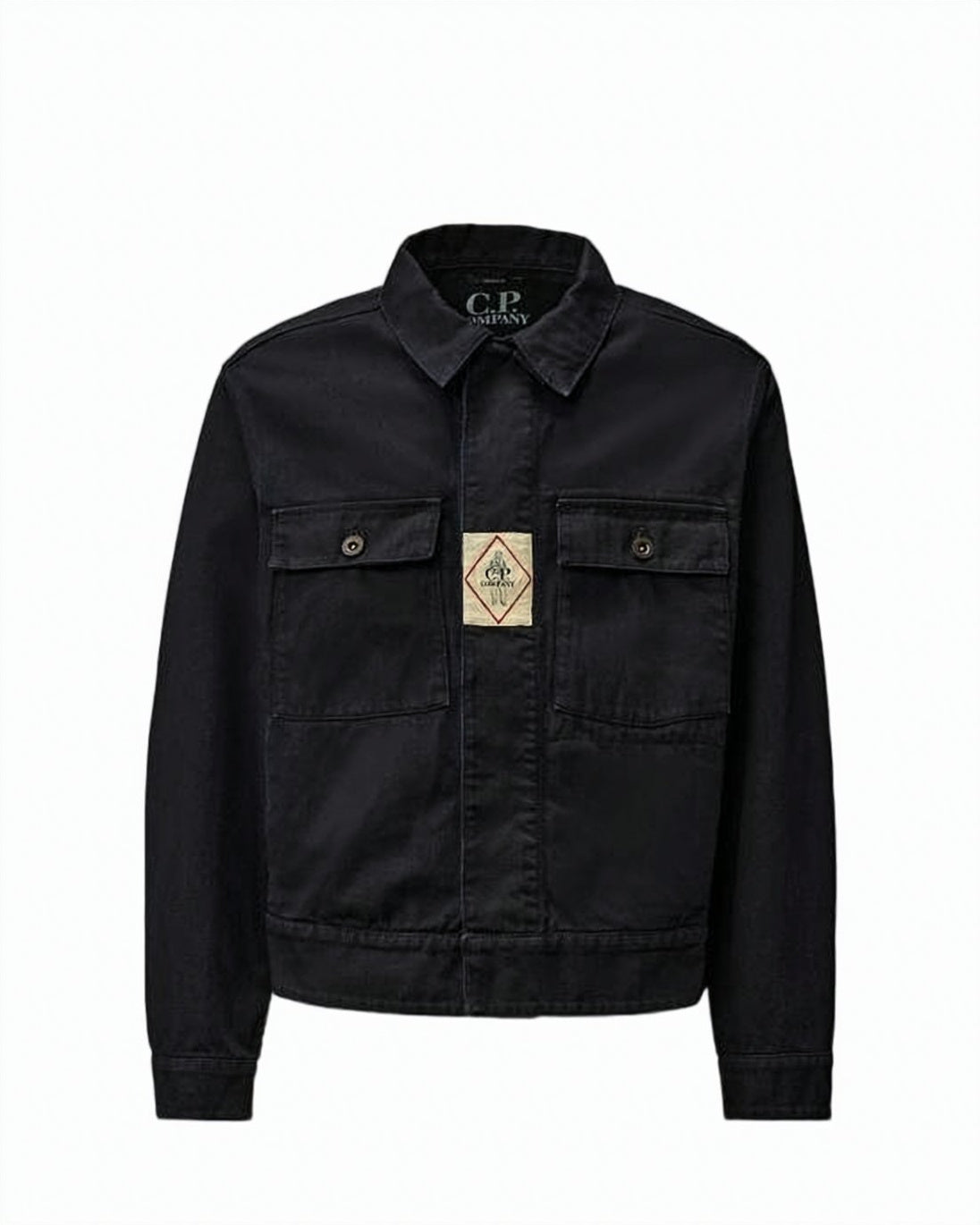 Structured Black Denim Jacket