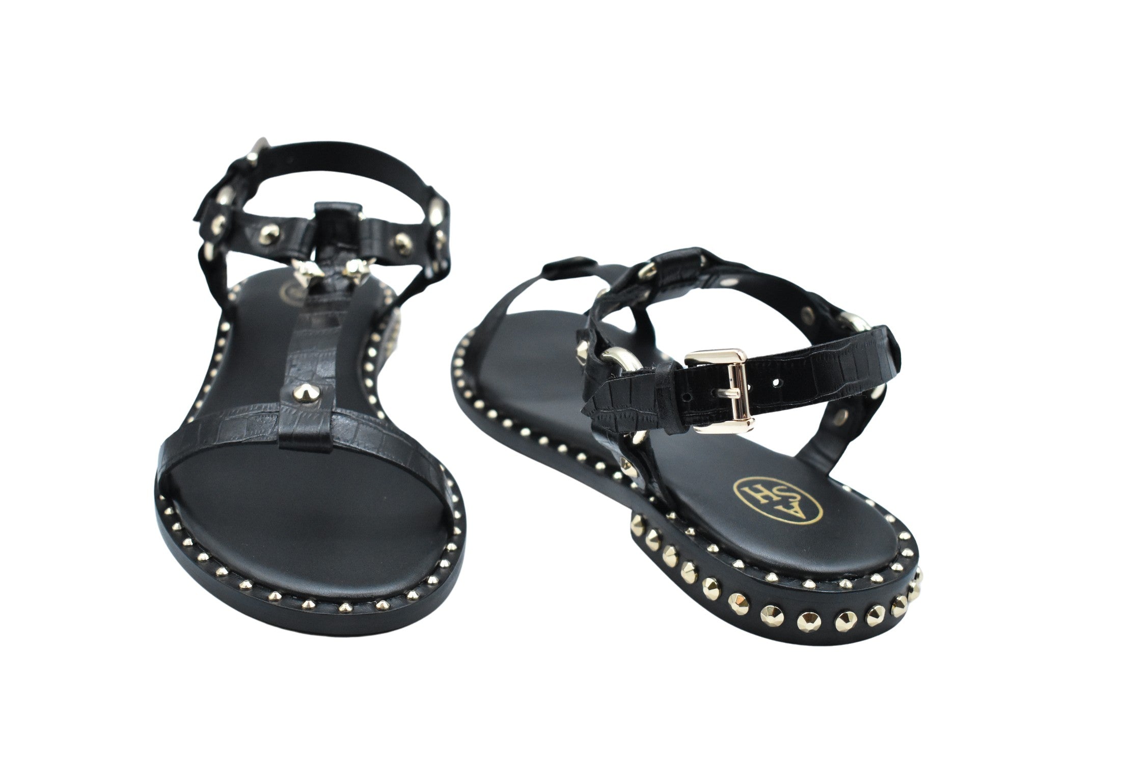 Cocco Black Laced Flat Shoes