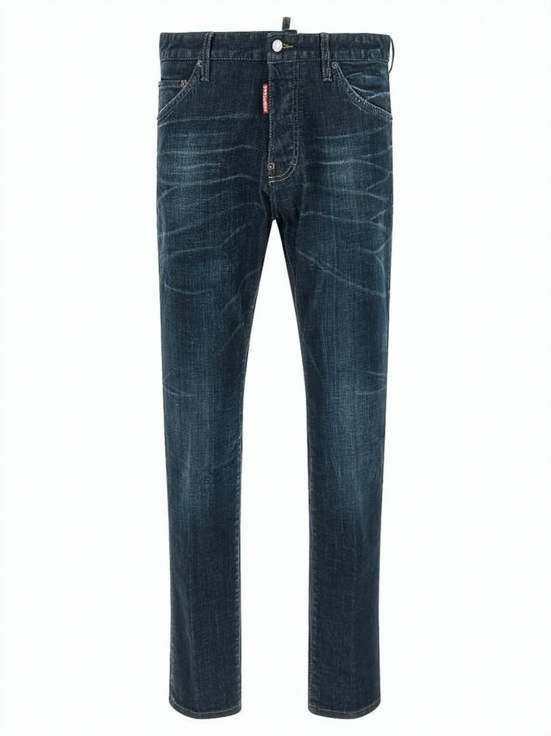 Straight-Leg Denim Pants
