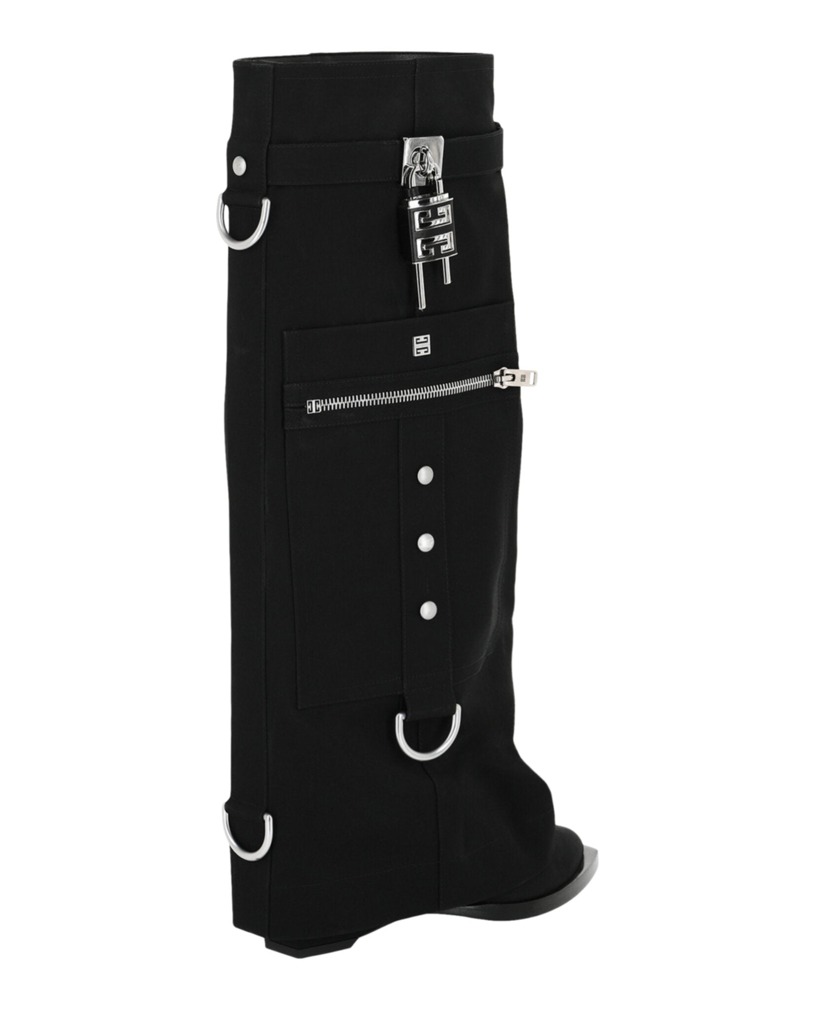 Shark Lock Cowboy Boots With Pocket Detail