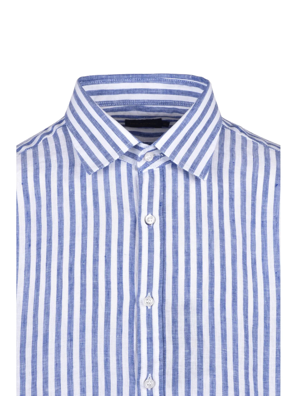 White Blue Linen Shirt