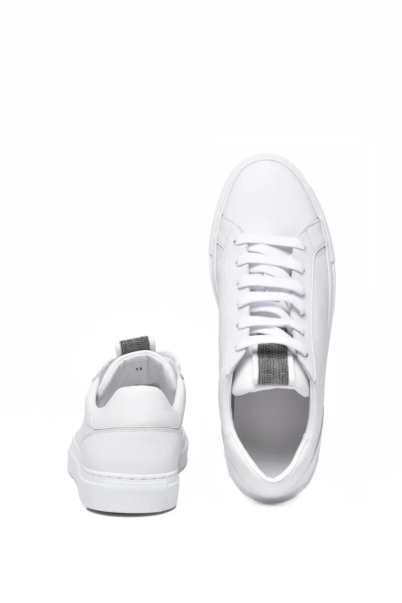 Leather Sneakers - White