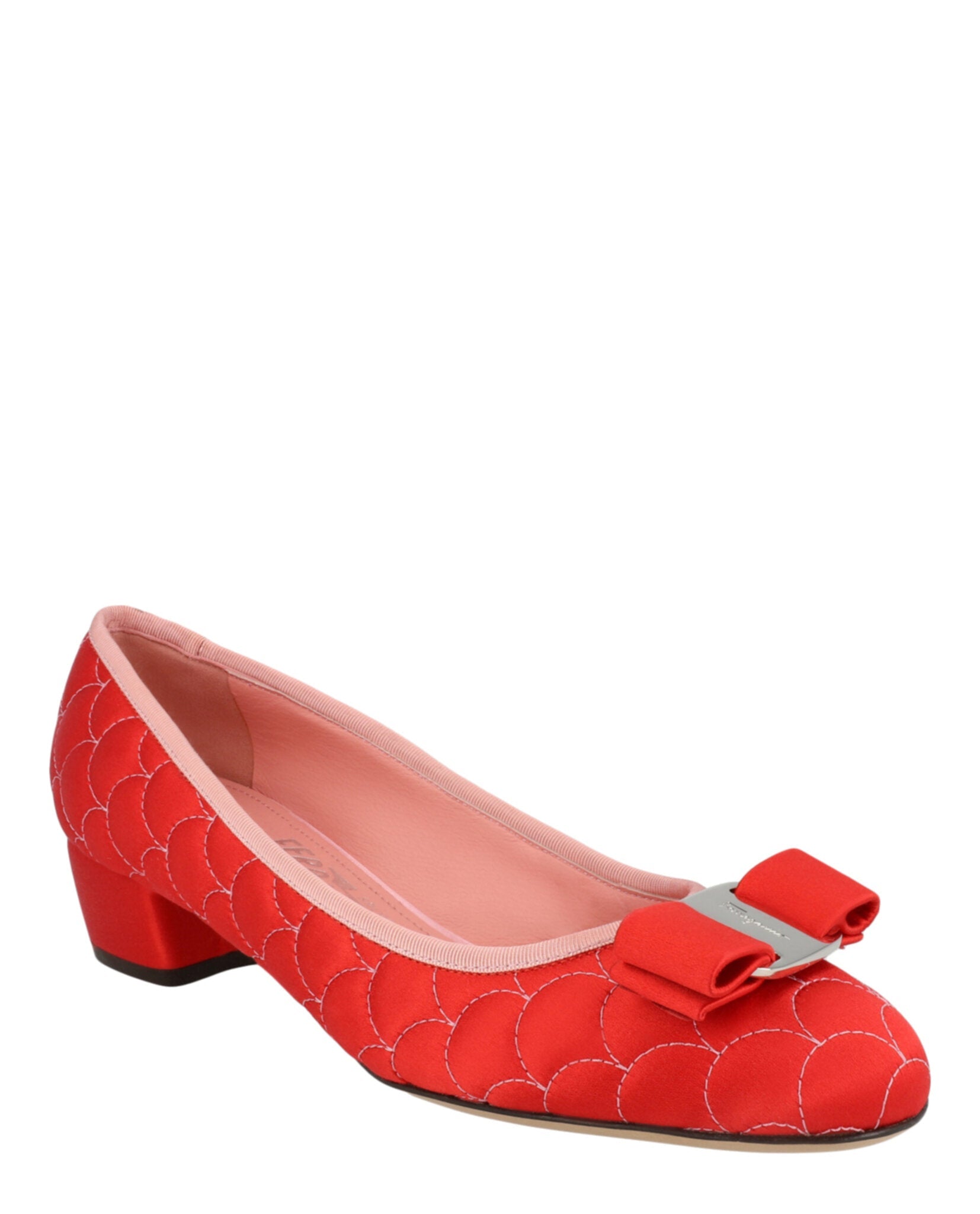 Vara Bow Satin Pumps