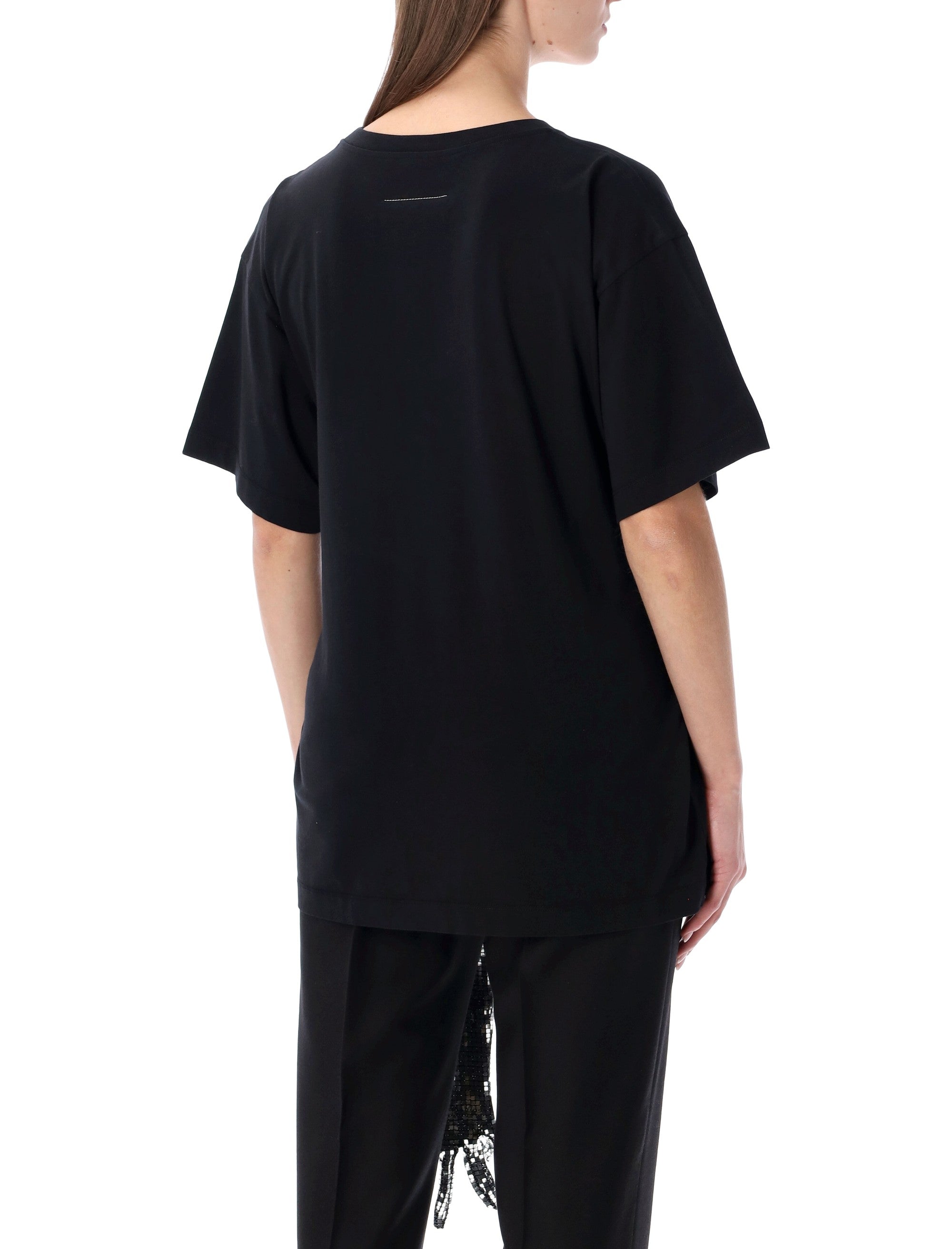 Botton T-Shirt With Sequin Gloves