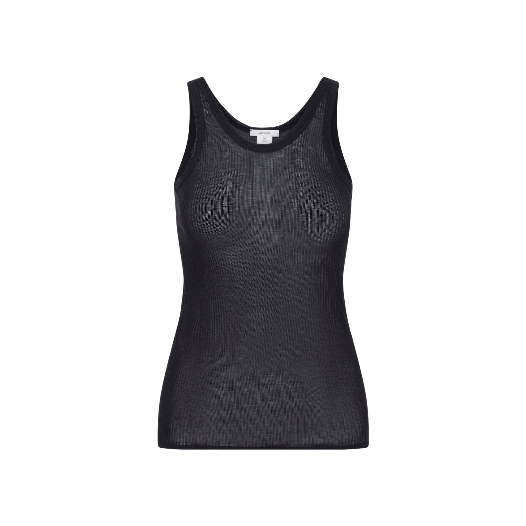 Sleeveless Fitted Tank Top In Luxurious Viscose-Silk Blend