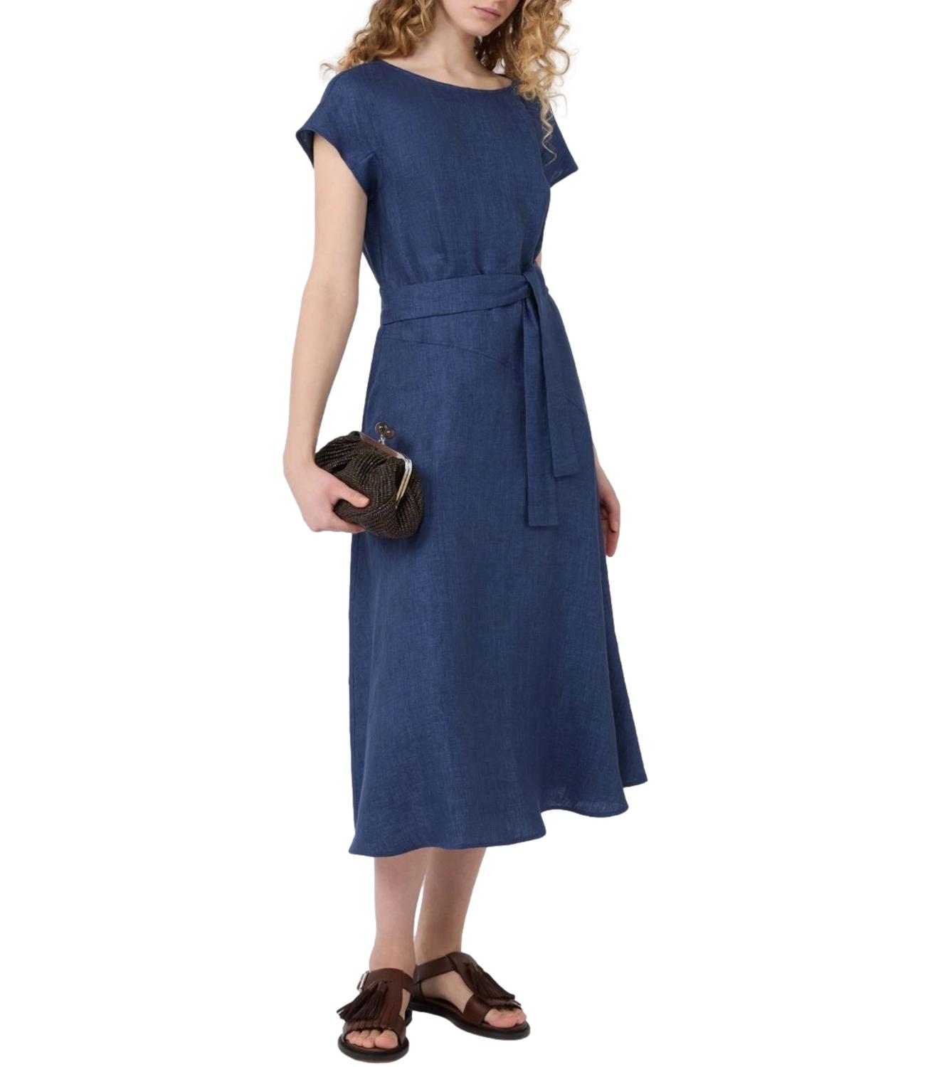 Blue Wkdesordio Virgin Wool Dress