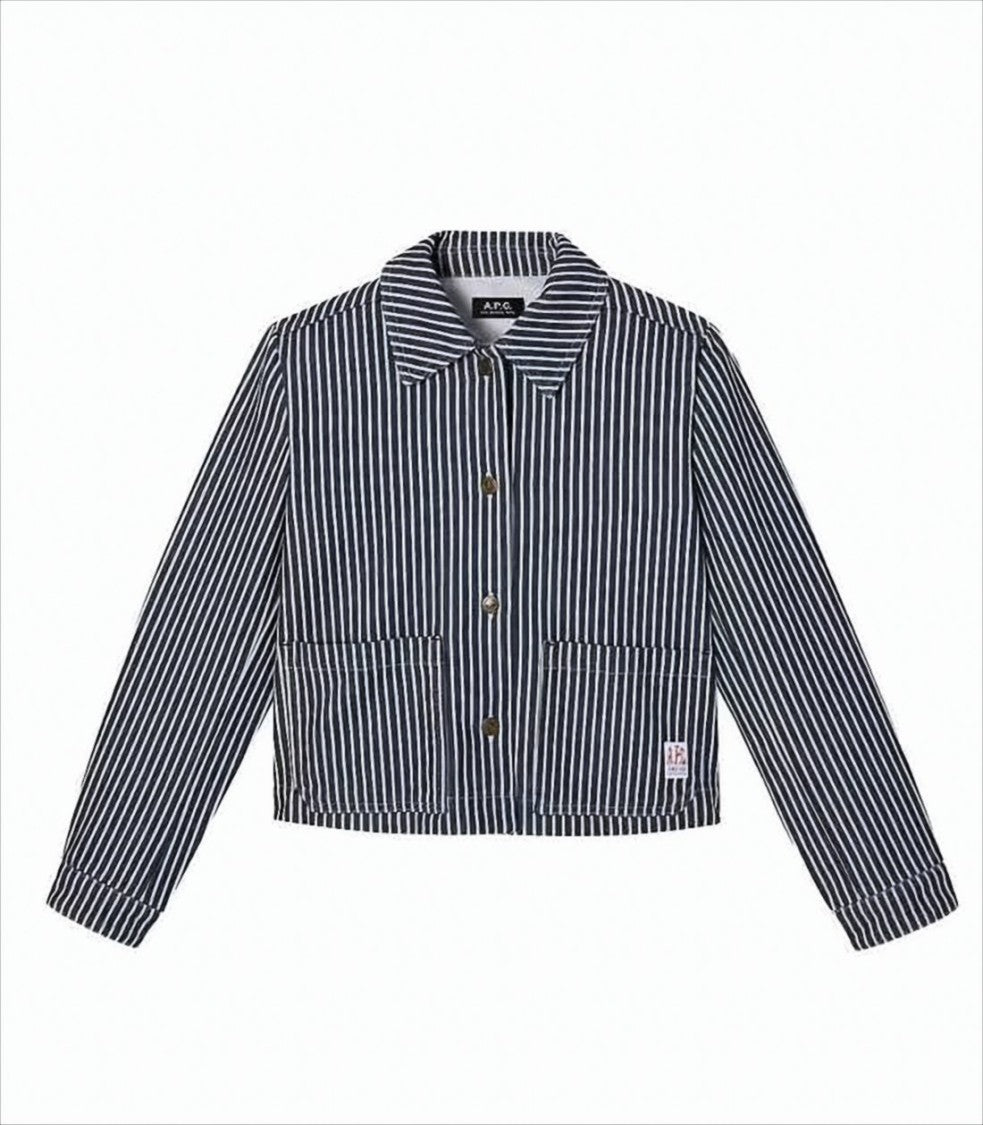 Cropped Cotton Blend Jacket