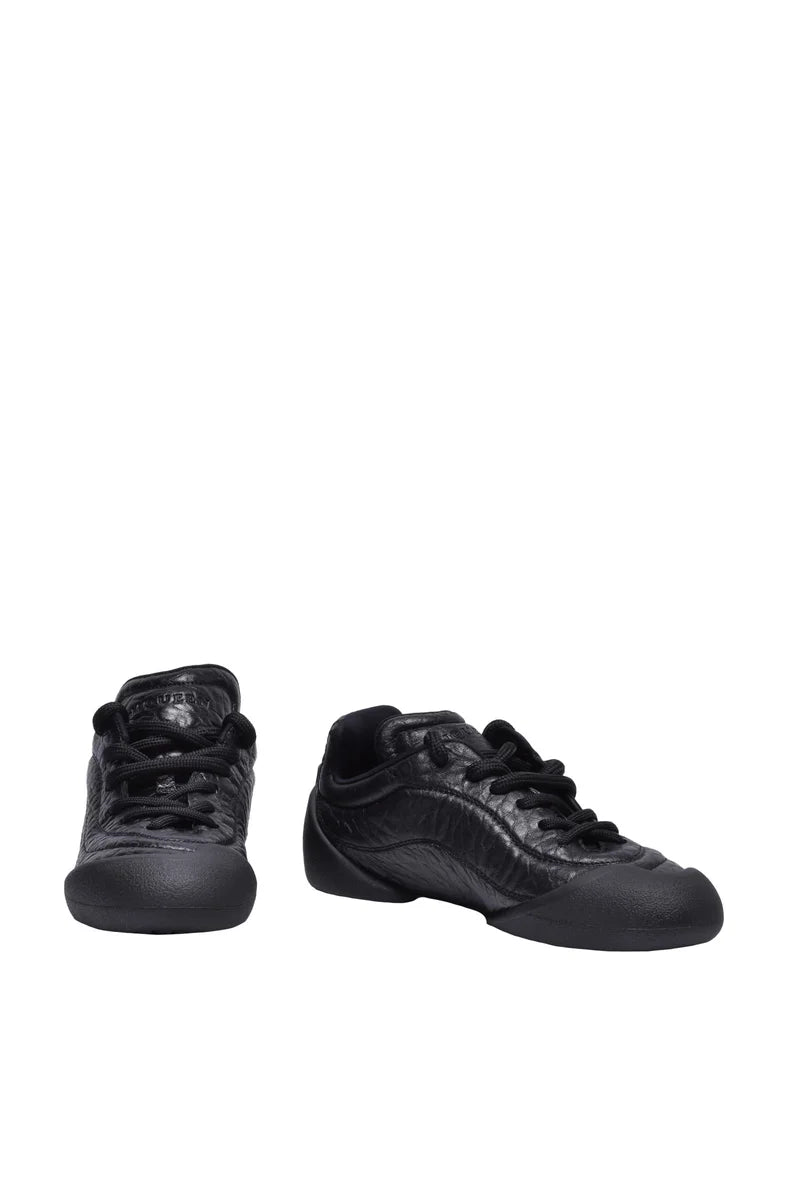 Leather Sneakers - Black