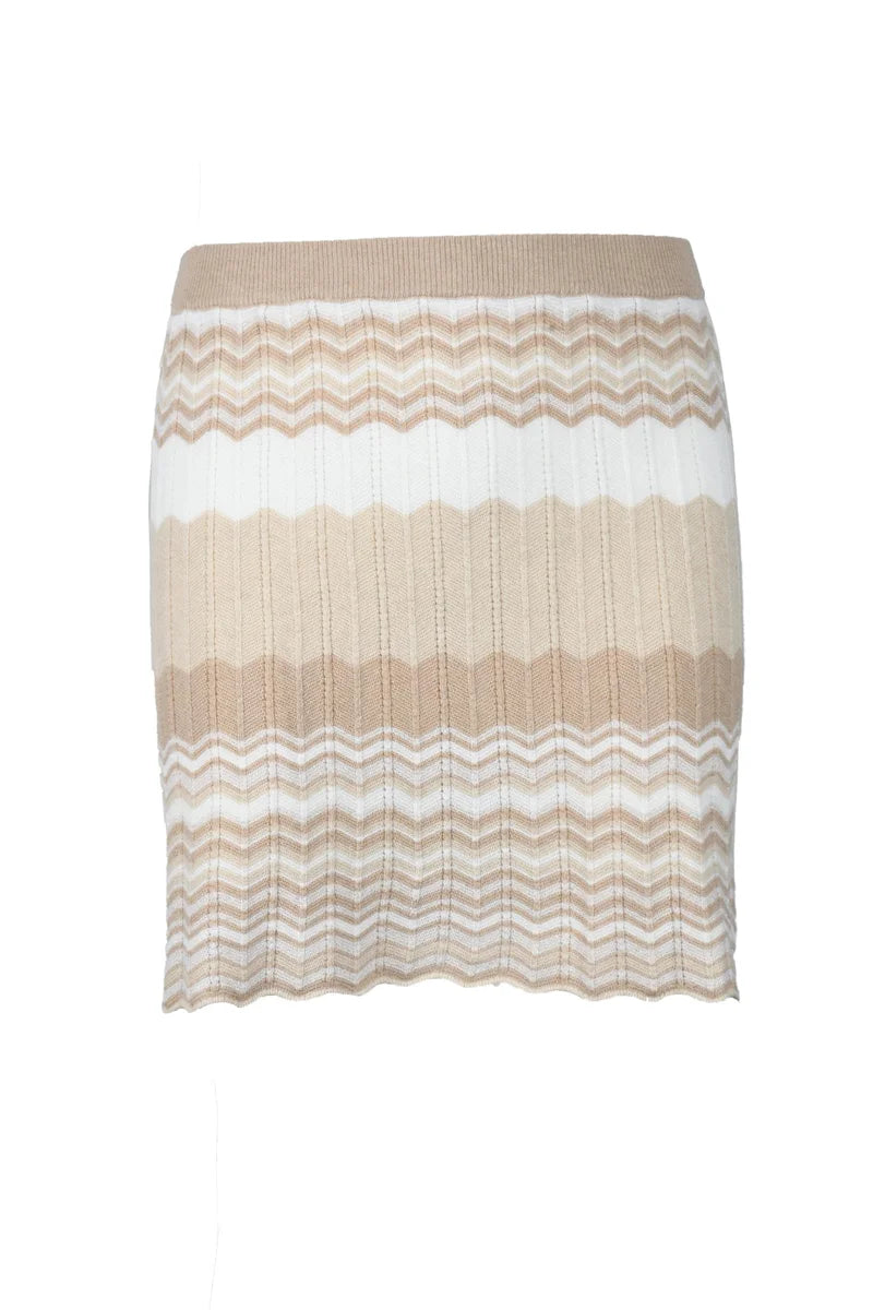 Textured Knitted Mini Skirt