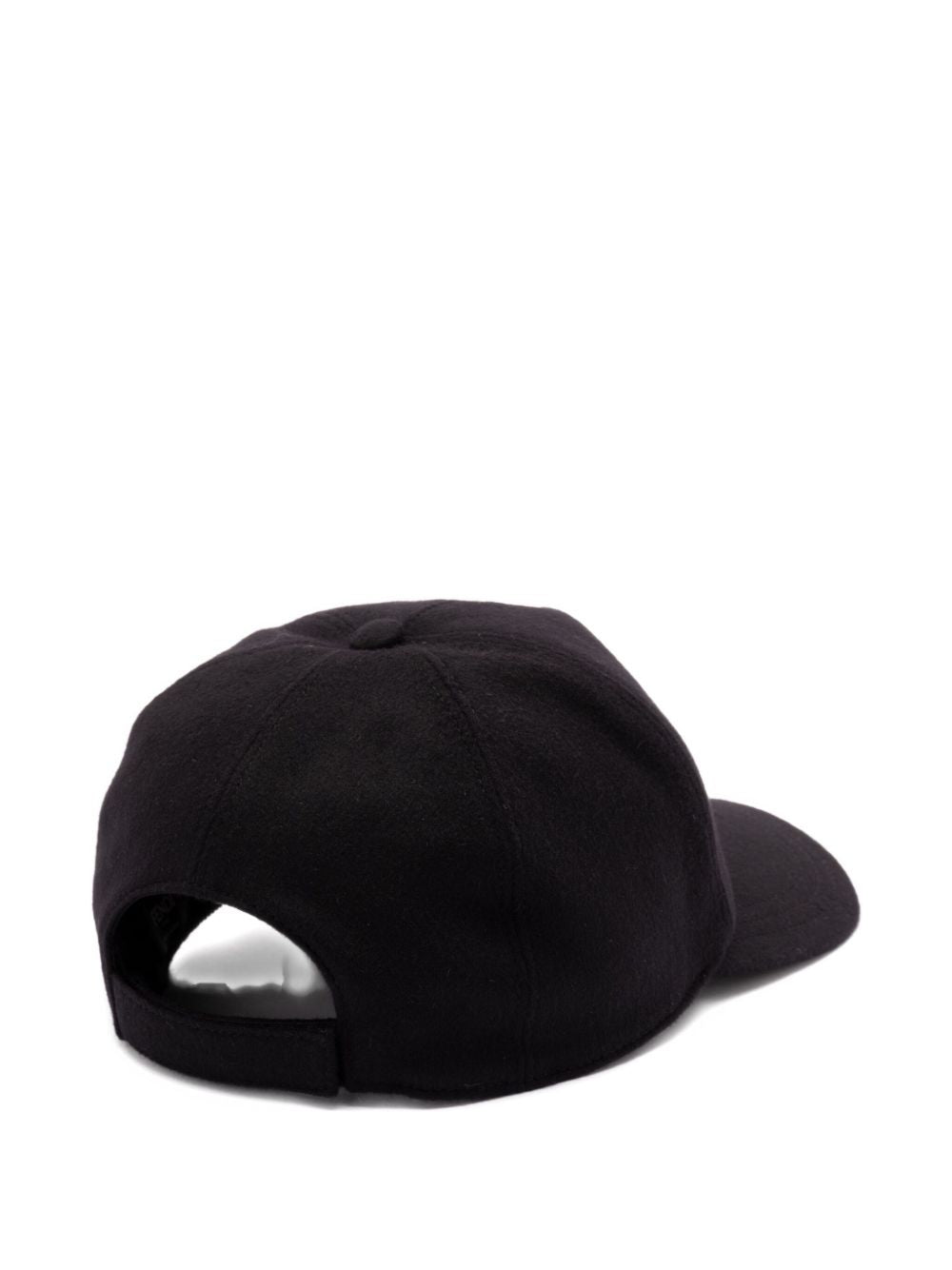 Structured Black Cap With Embossed Logo
