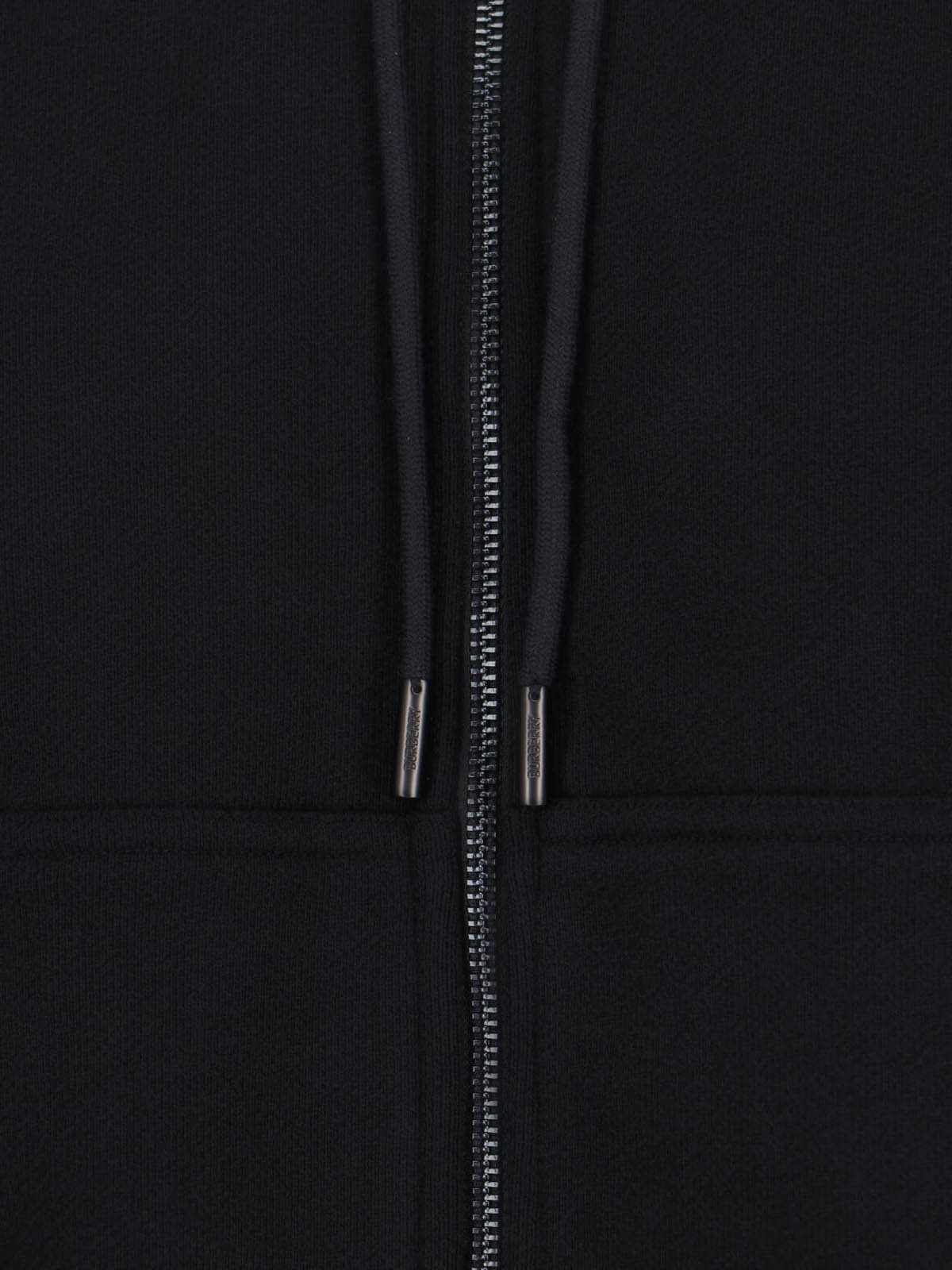 Classic Fit Round Neck Knit Hooded Sweatshirt