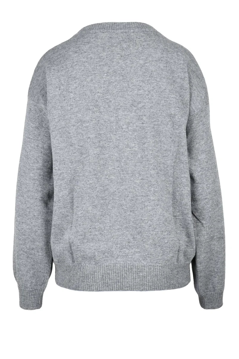 Crew Neck Sweater - Grey