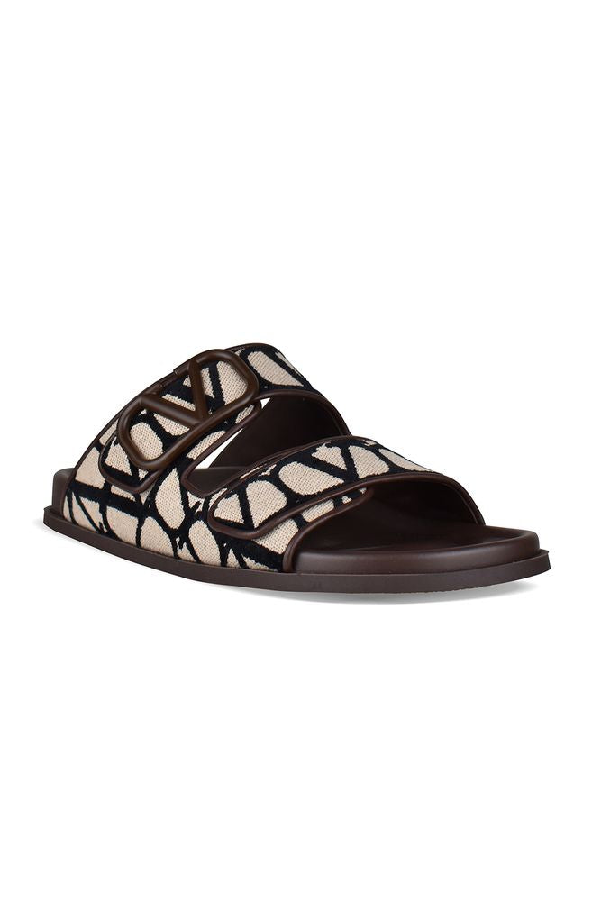 V Logo Sandals